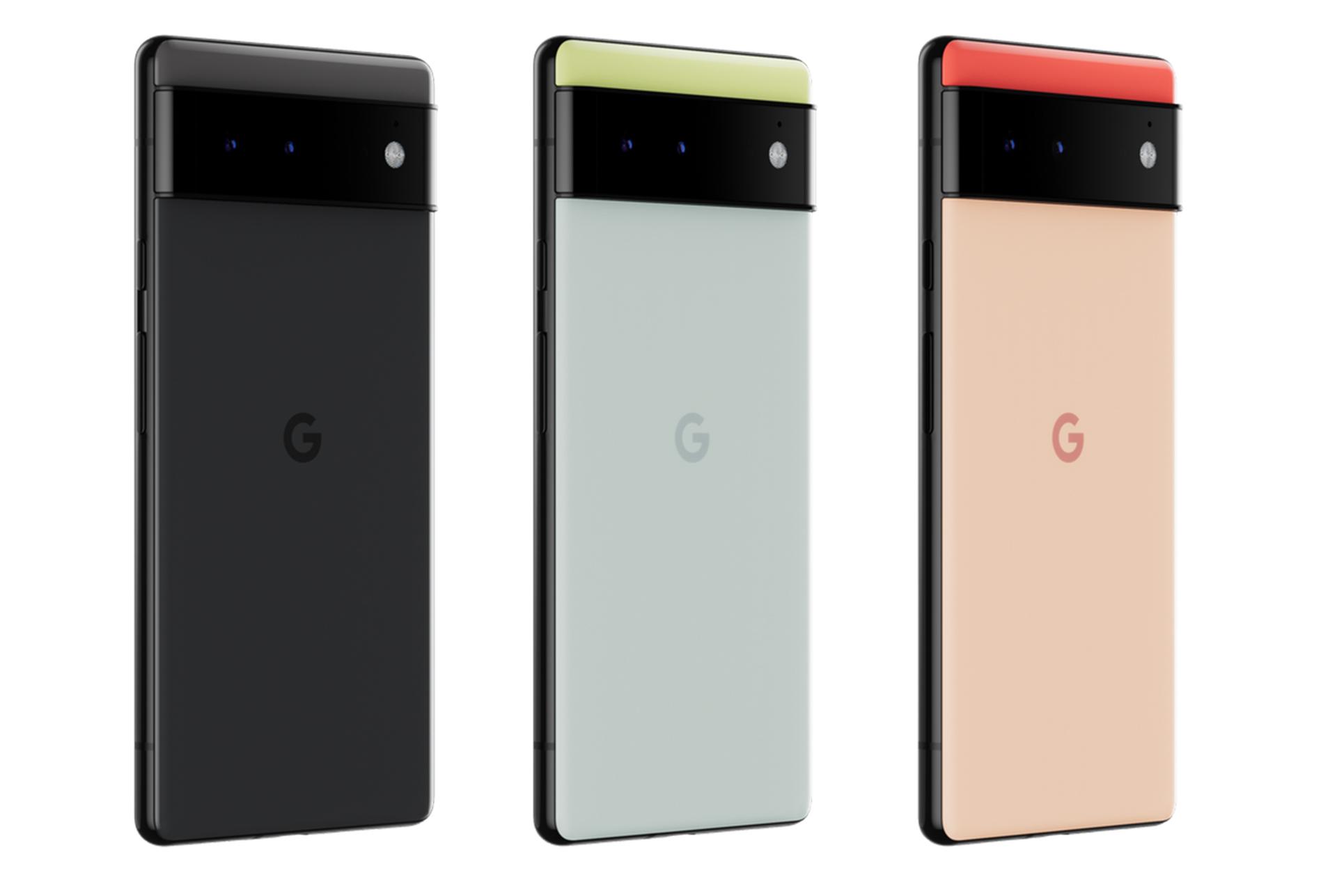 رنگ های مختلف گوشی موبایل پیکسل 6 گوگل / Google Pixel 6