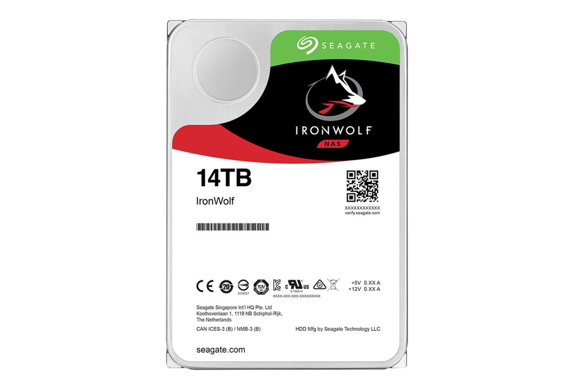سیگیت IronWolf ST14000VN0008 ظرفیت 14 ترابایت / Seagate IronWolf ST14000VN0008 14TB