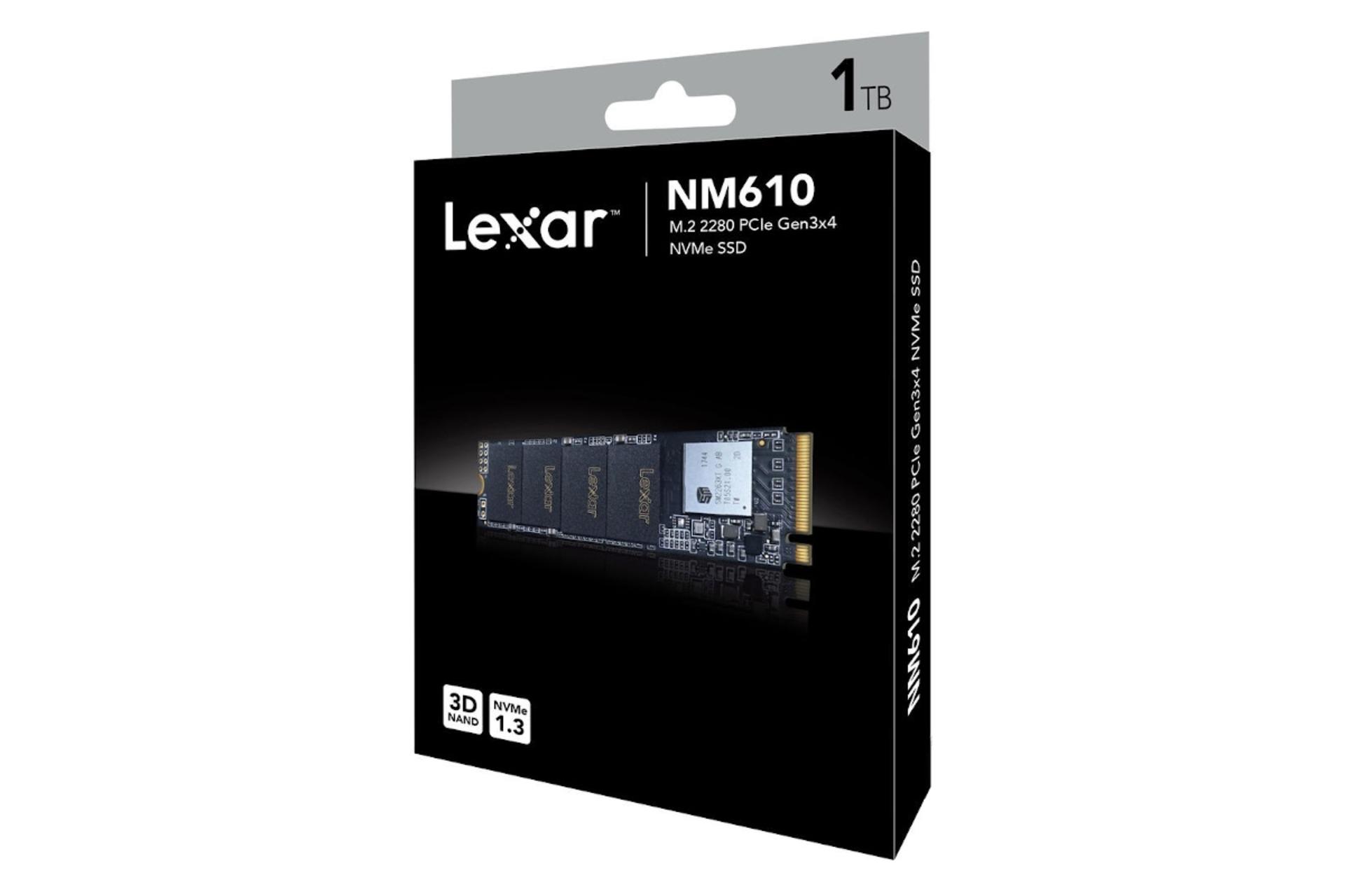جعبه SSD لکسار Lexar NM610 NVMe M.2 1TB ظرفیت 1 ترابایت