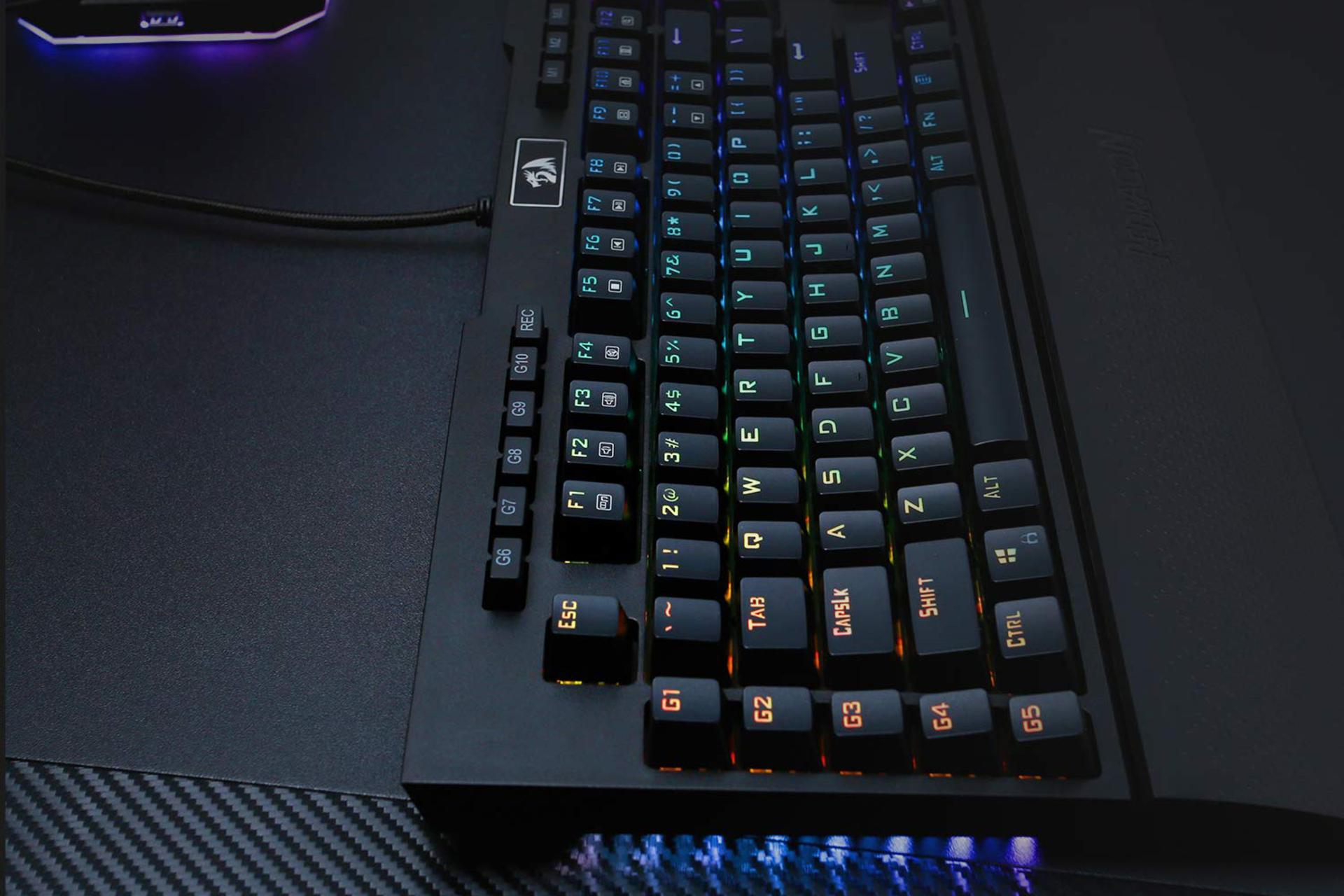 کلیدهای ماکرو کیبورد گیمینگ اچ پی Redragon K586 Brahma