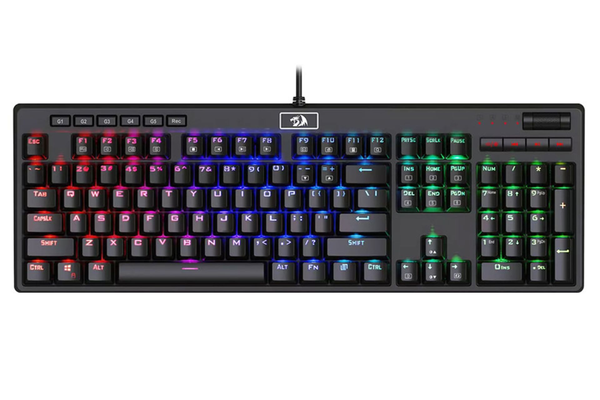 نمای روبرو کیبورد ردراگون Manyu K579