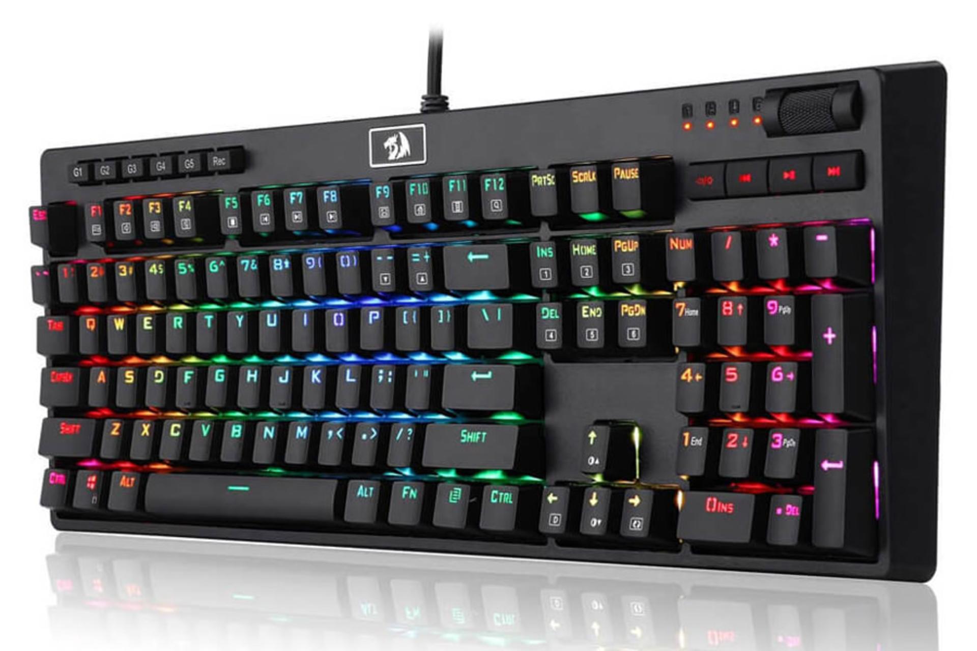 نمای راست کیبورد ردراگون Manyu K579