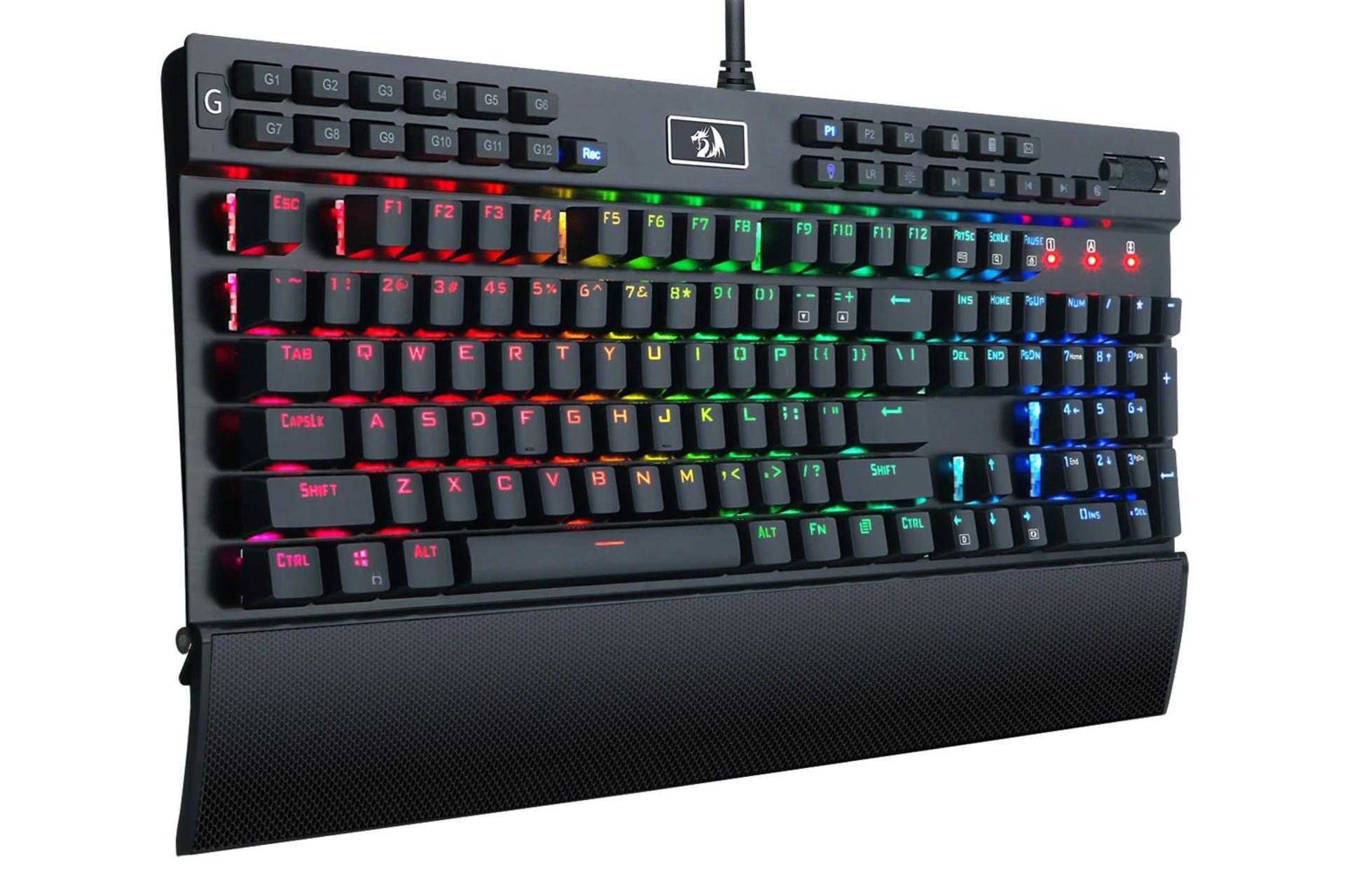 نمای چپ کیبورد ردراگون K550 RGB Yama