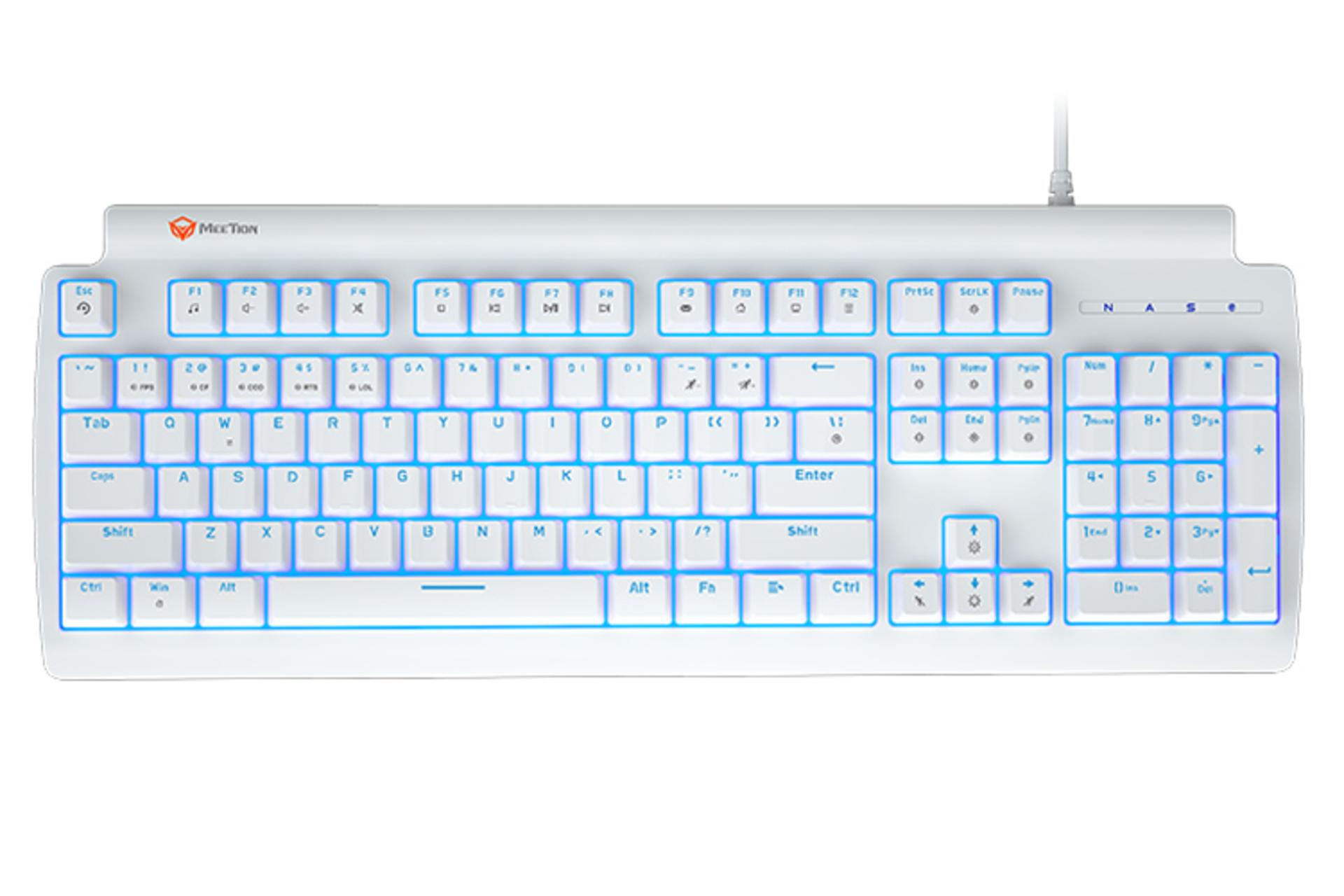 نمای روبرو کیبورد میشن MK600