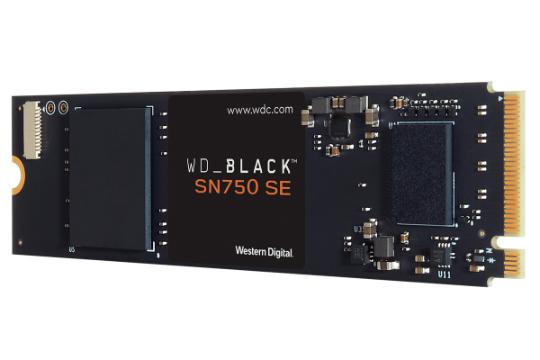 نمای جانبی SSD وسترن دیجیتال Black SN750 NVMe M.2 ظرفیت 2 ترابایت