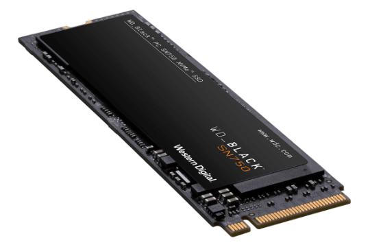نمای راست SSD وسترن دیجیتال Black SN750 NVMe M.2 ظرفیت 2 ترابایت