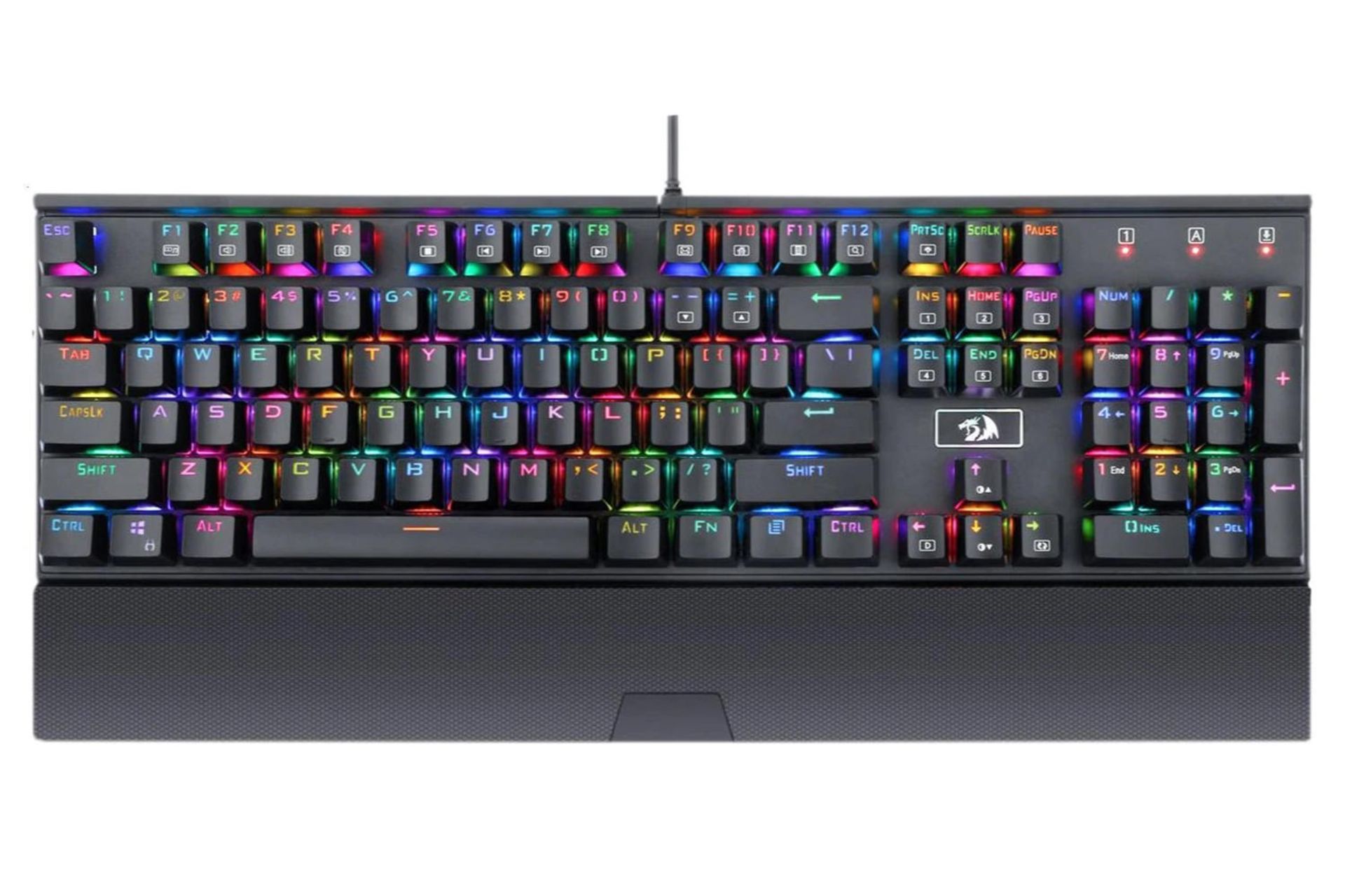 نمای روبرو کیبورد ردراگون K567 RGB