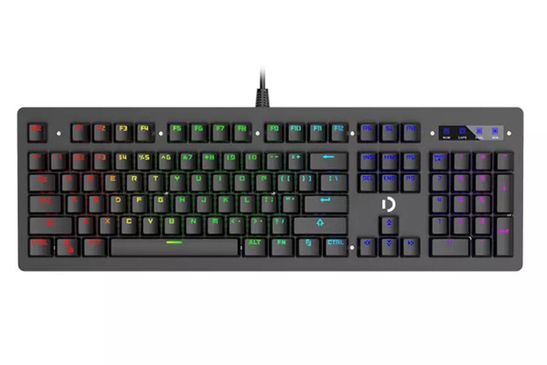 نمای روبرو کیبورد اوساید DK230