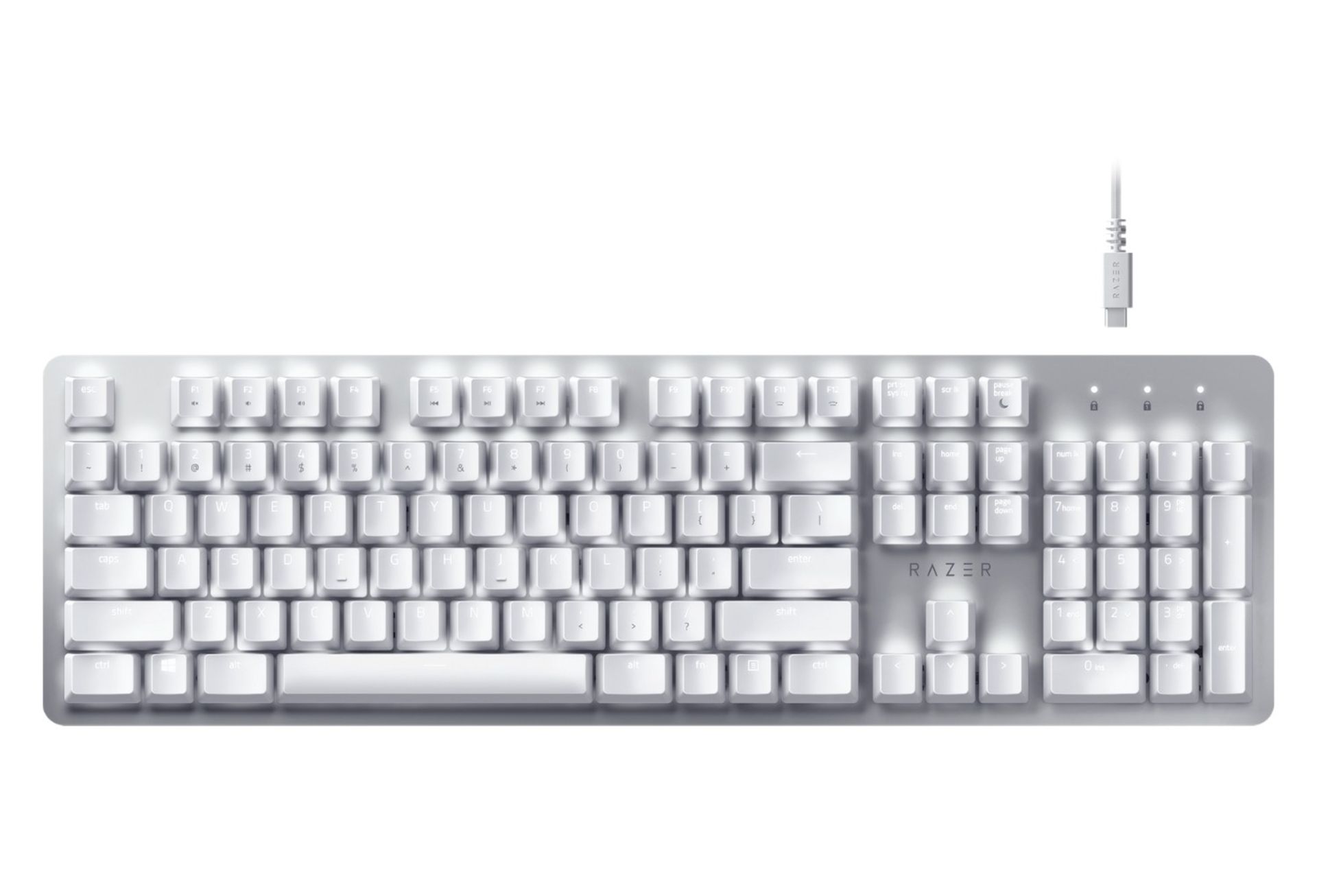 نمای روبه روی کیبورد Razer Pro Type