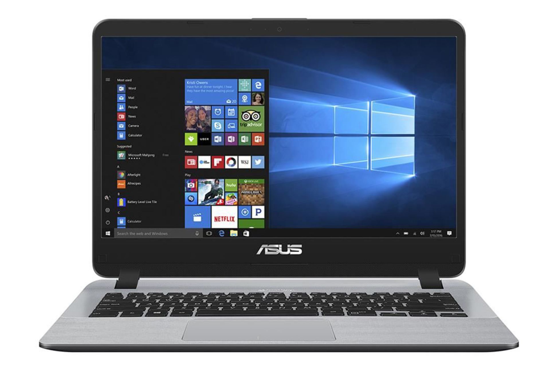 نمای جلو لپ تاپ ایسوس R410MA