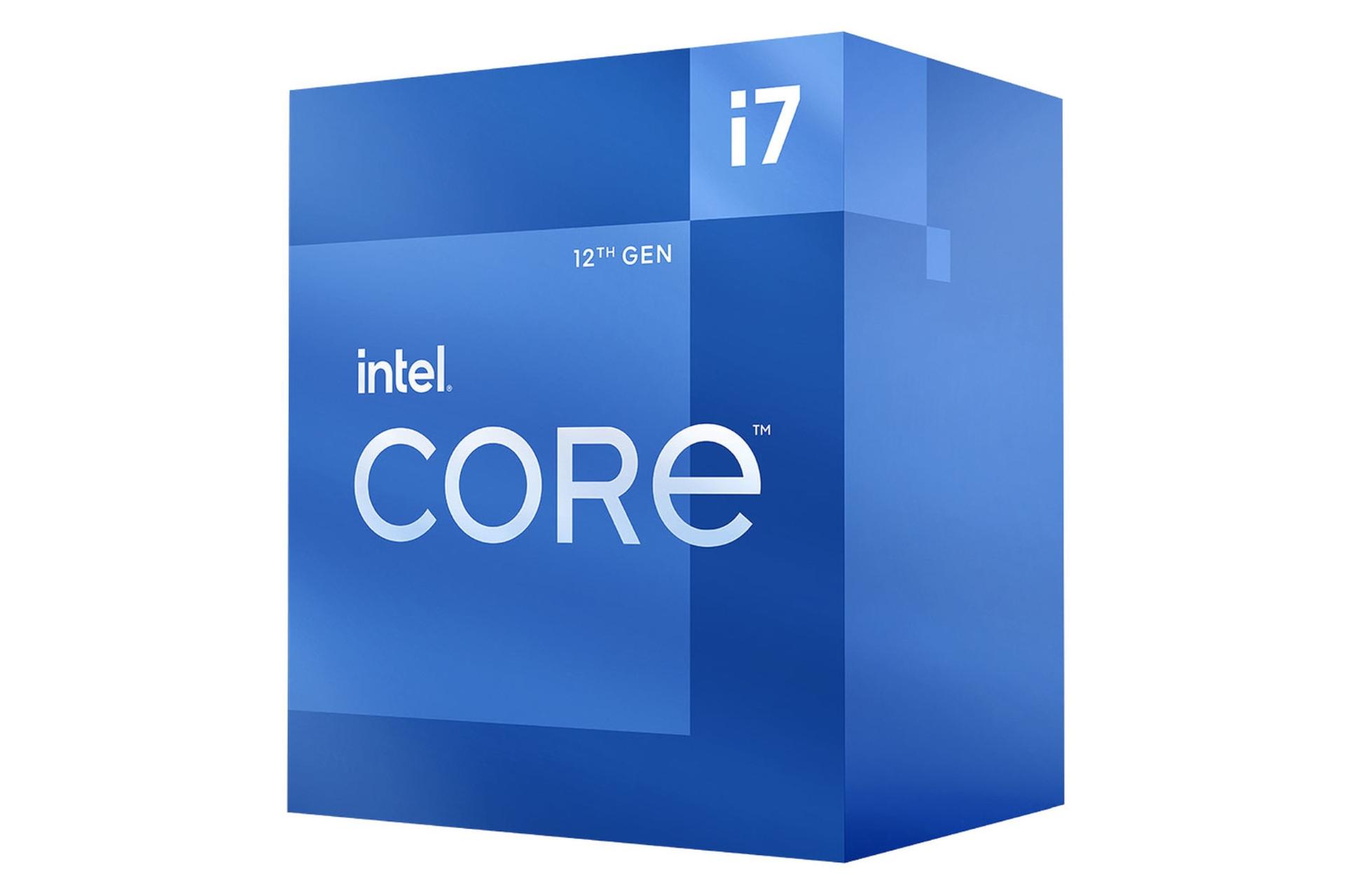نمای راست جعبه پردازنده اینتل Core i7 نسل دوازدهم / Intel Core i7 12th Gen