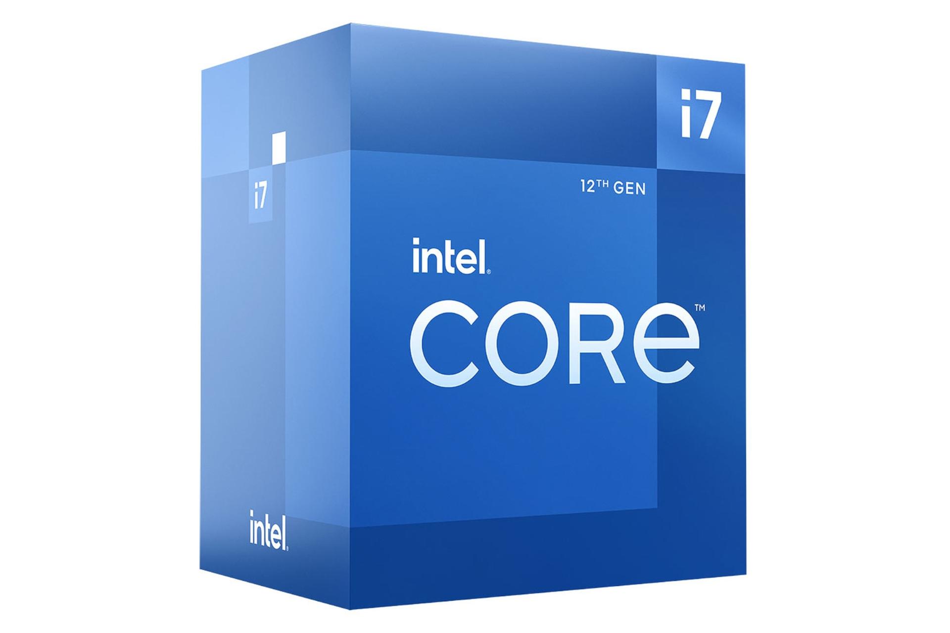 نمای چپ جعبه پردازنده اینتل Core i7 نسل دوازدهم / Intel Core i7 12th Gen