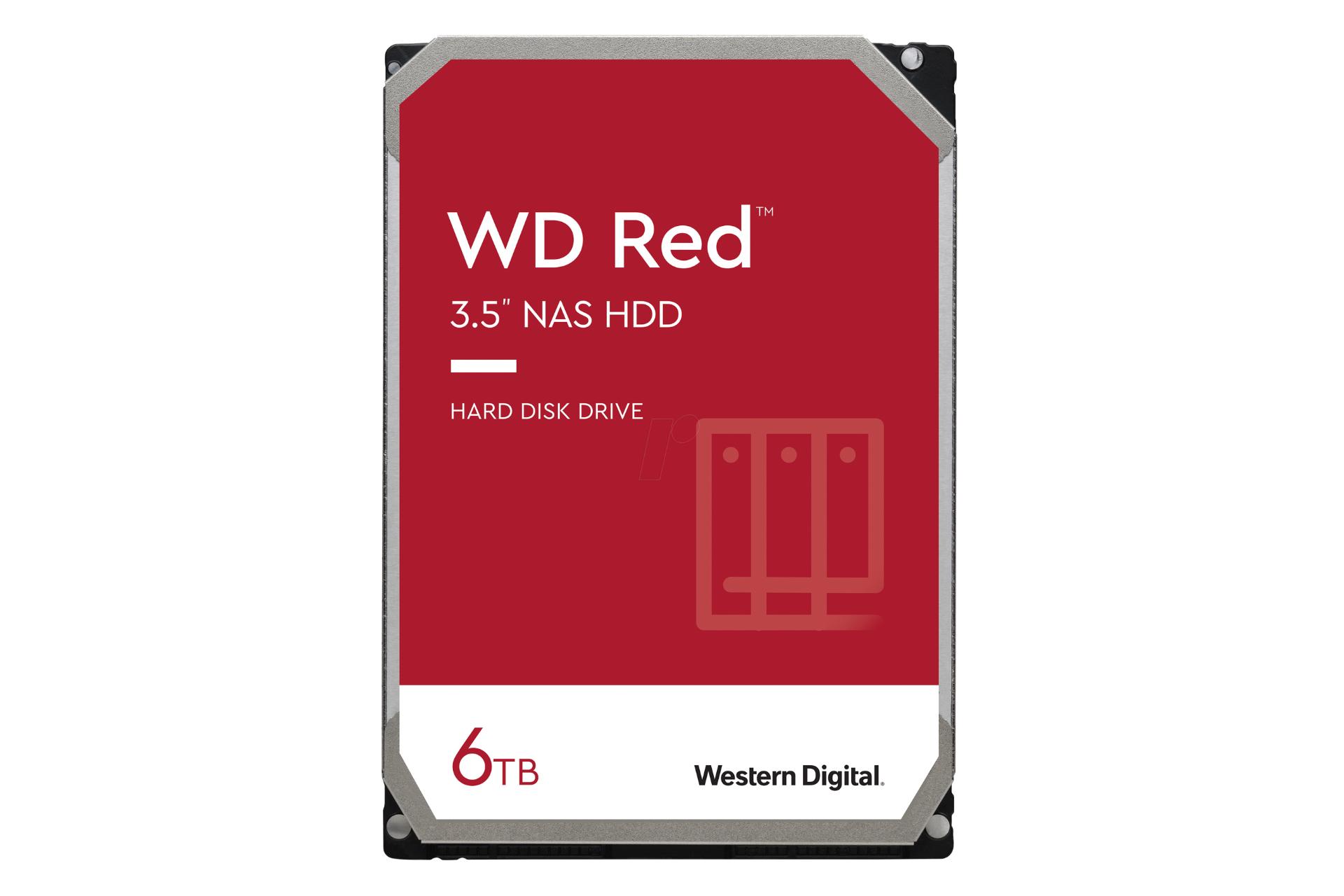 مرجع متخصصين ايران نماي روبرو هارد ديسك وسترن ديجيتال Red Plus WD60EFZX ظرفيت 6 ترابايت
