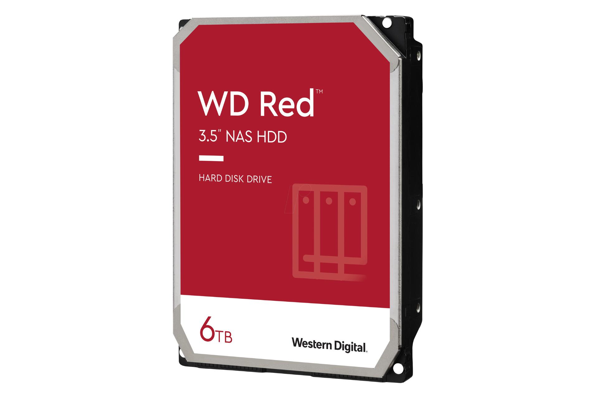 نمای جانبی هارد دیسک وسترن دیجیتال Red Plus WD60EFZX ظرفیت 6 ترابایت