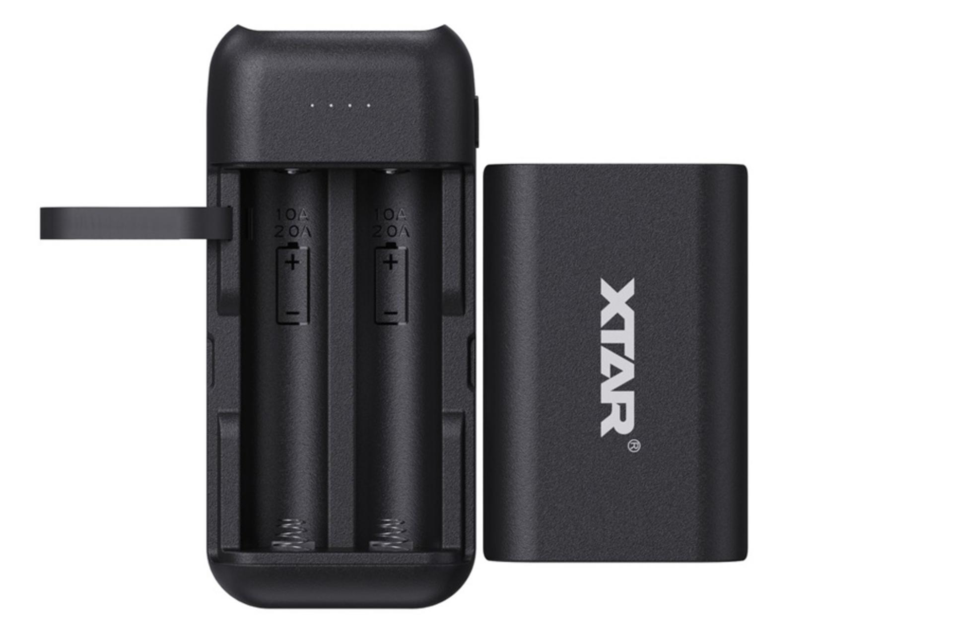 نمای داخل پاور بانک ایکستار PB2C