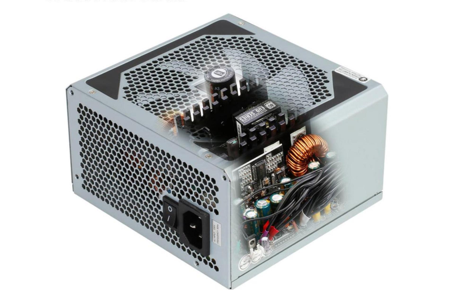 نمای بریده پاور کامپیوتر گرین GP330A-EUD با توان 330 وات