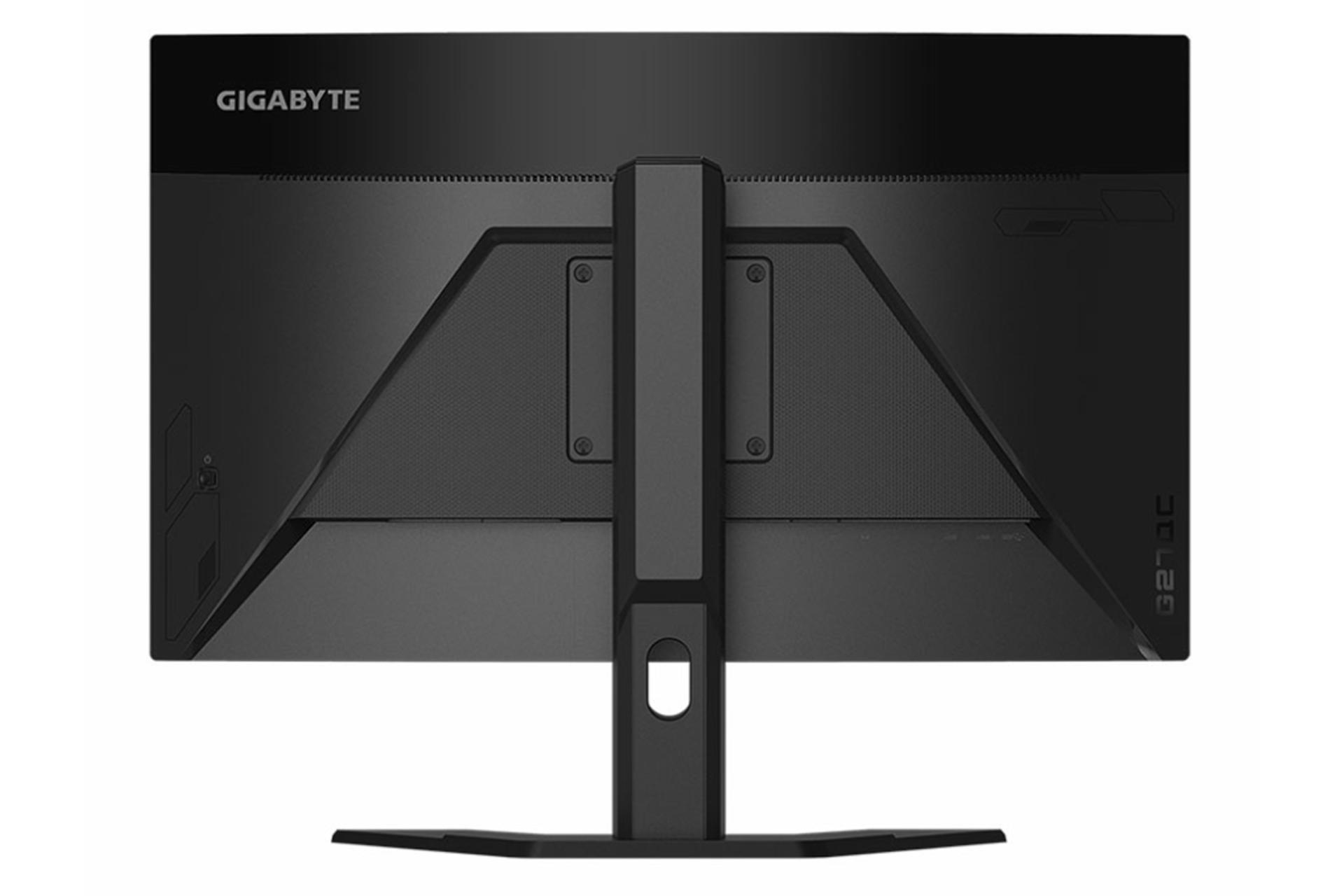 نمای پشت مانیتور گیگابایت gigabyte g27qc