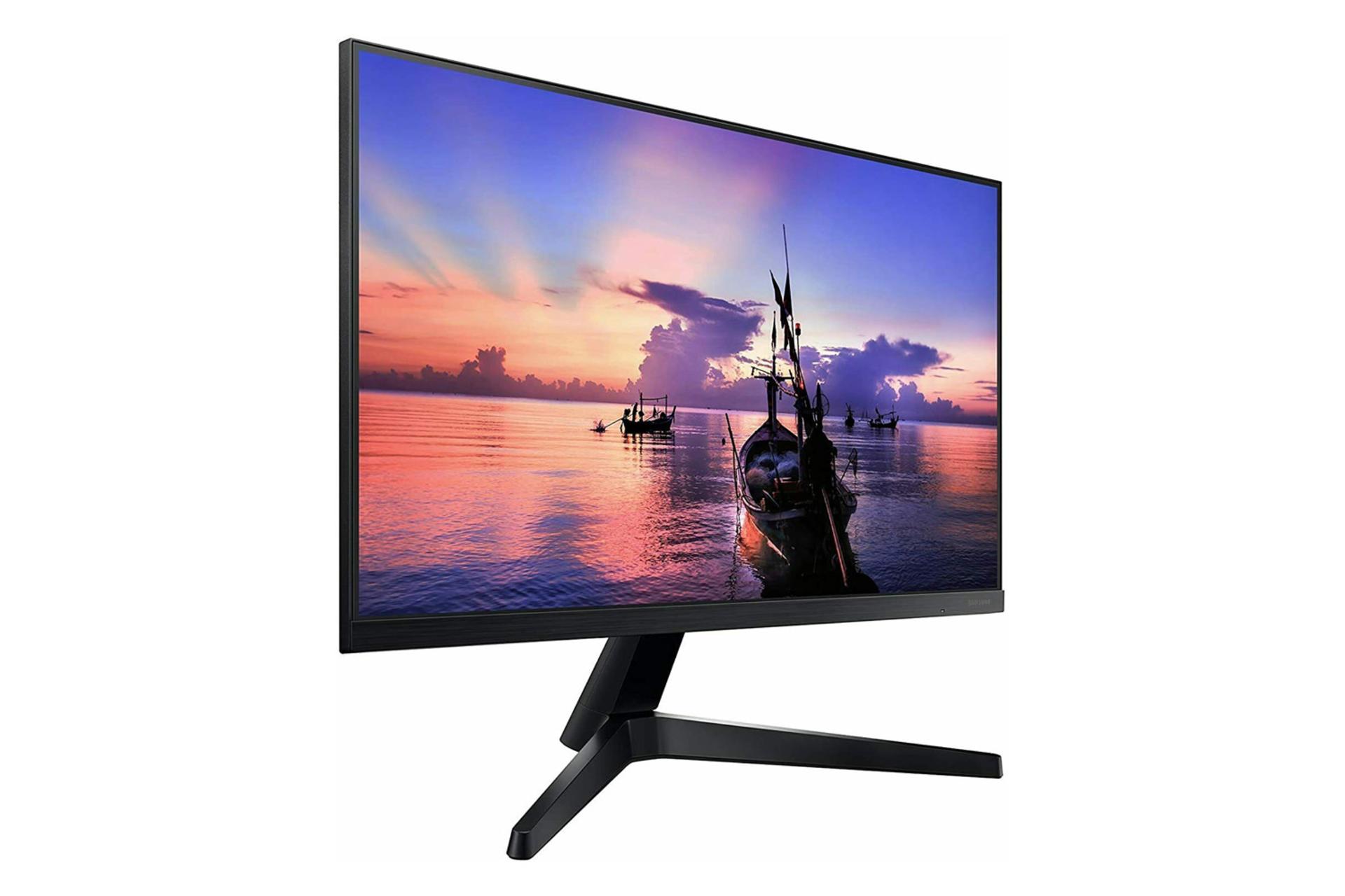 نمای جلو زاویه دار مانیتور سامسونگ 22 اینچ F22T35 رنگ مشکی