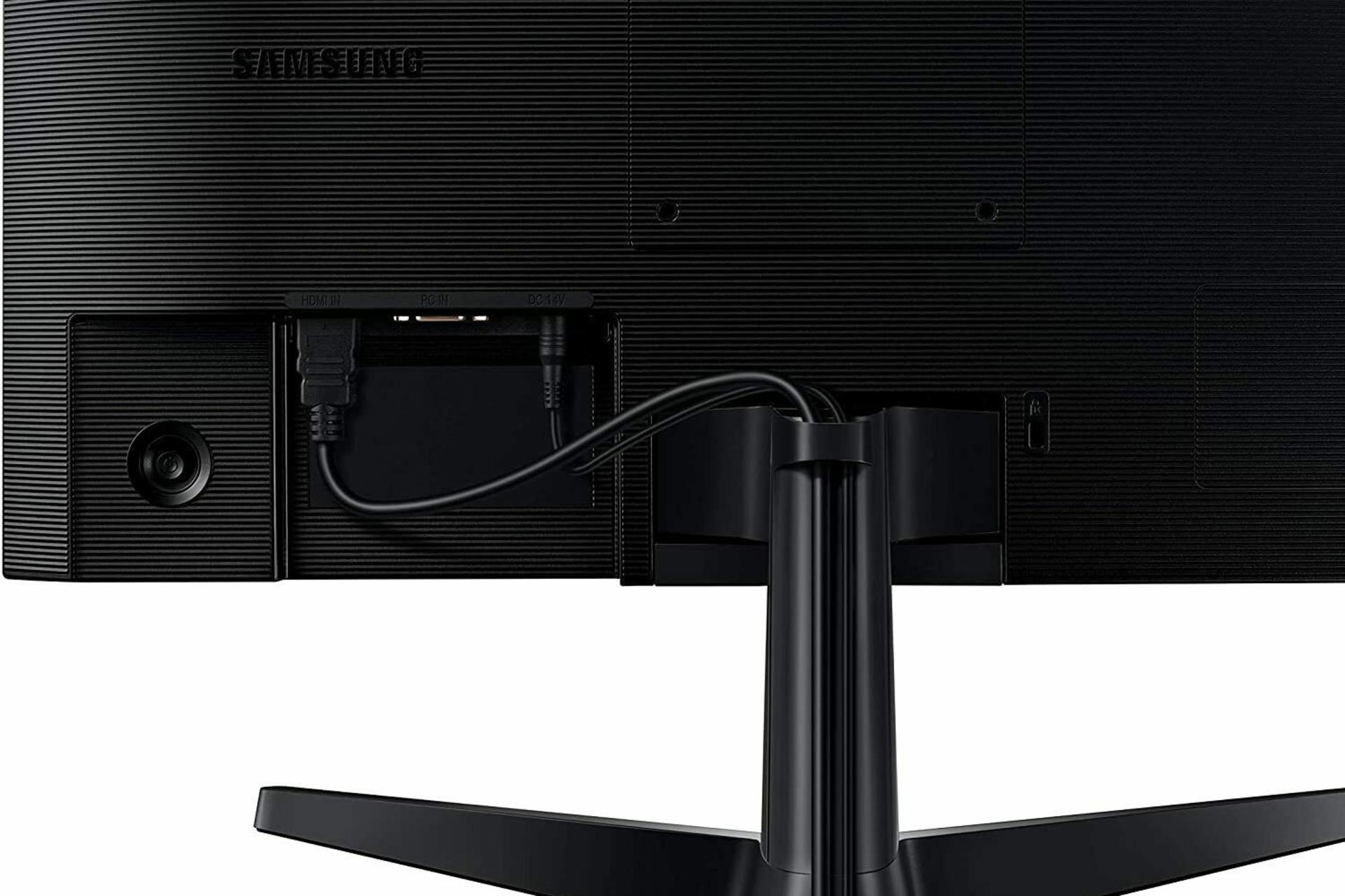 نمای پشت و درگاه های مانیتور سامسونگ 22 اینچ F22T35 رنگ مشکی