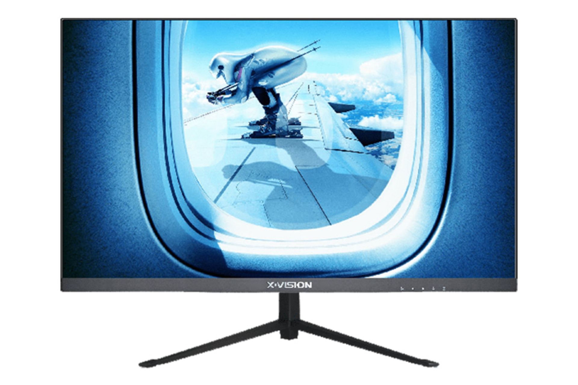 نمای جلو مانیتور ایکس ویژن XK2410H با صفحه روشن