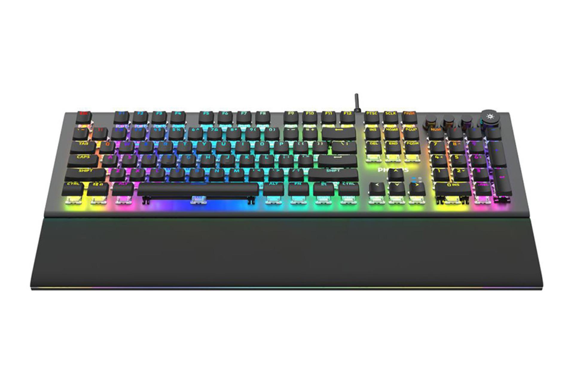 استراحتگاه مچ دست کیبورد گیمینگ فیلیپس SPK 8624