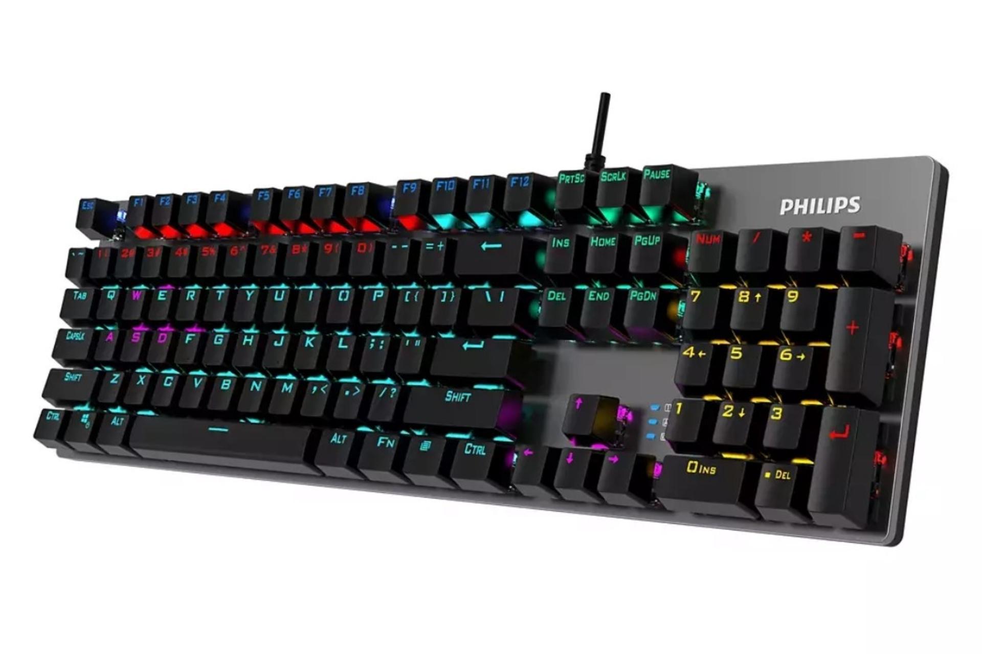 نمای سمت راست کیبورد گیمینگ Philips SPK8404