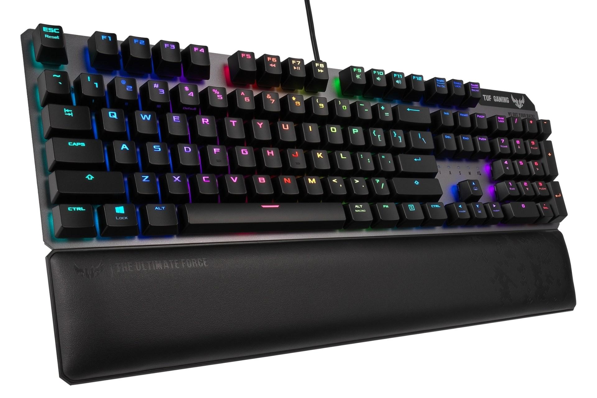 نمای سمت چپ کیبورد ASUS TUF Gaming K7