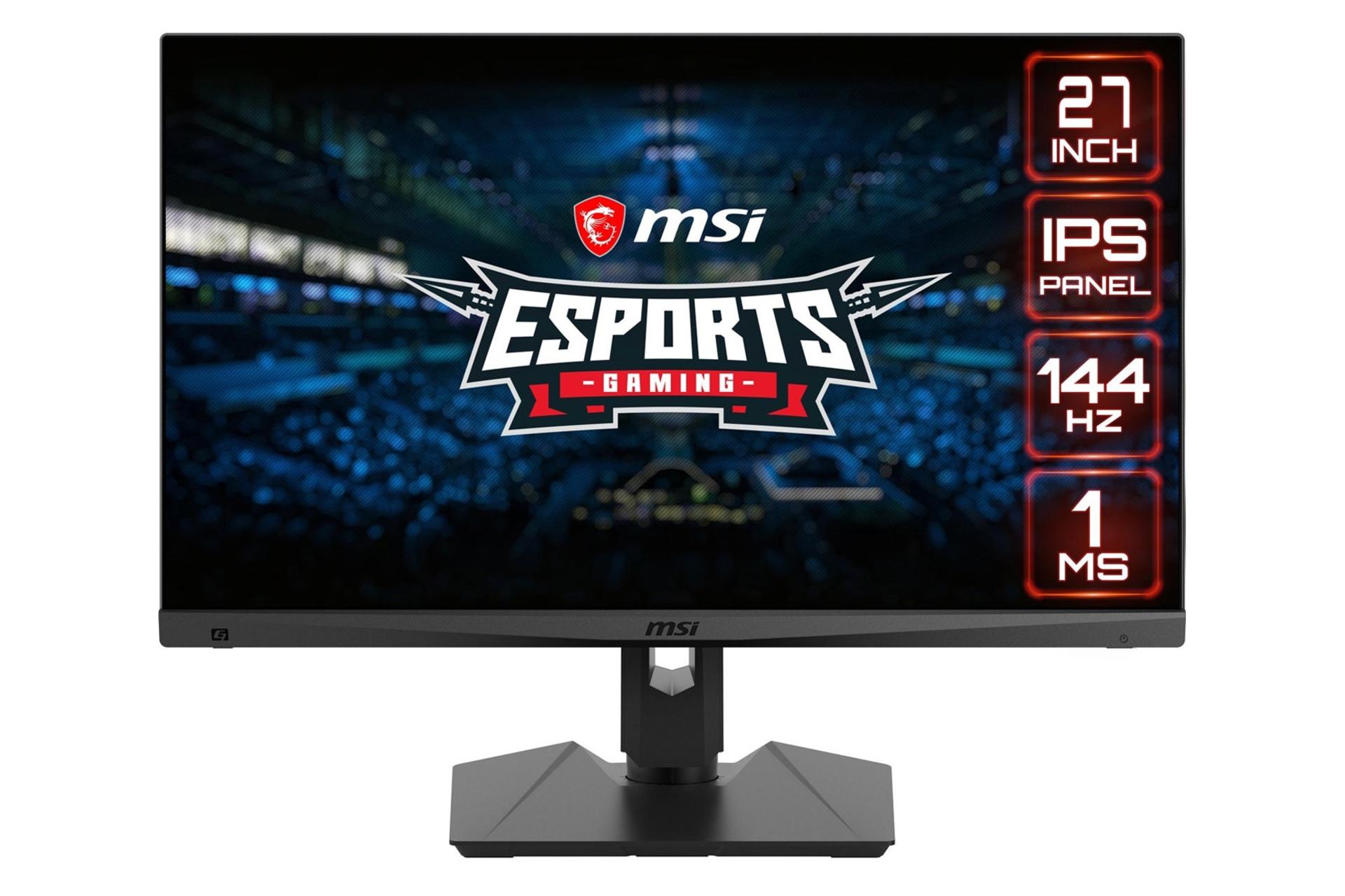 نمای جلو مانیتور ام اس آی 27 اینچ مدل Optix MAG274R رنگ مشکی