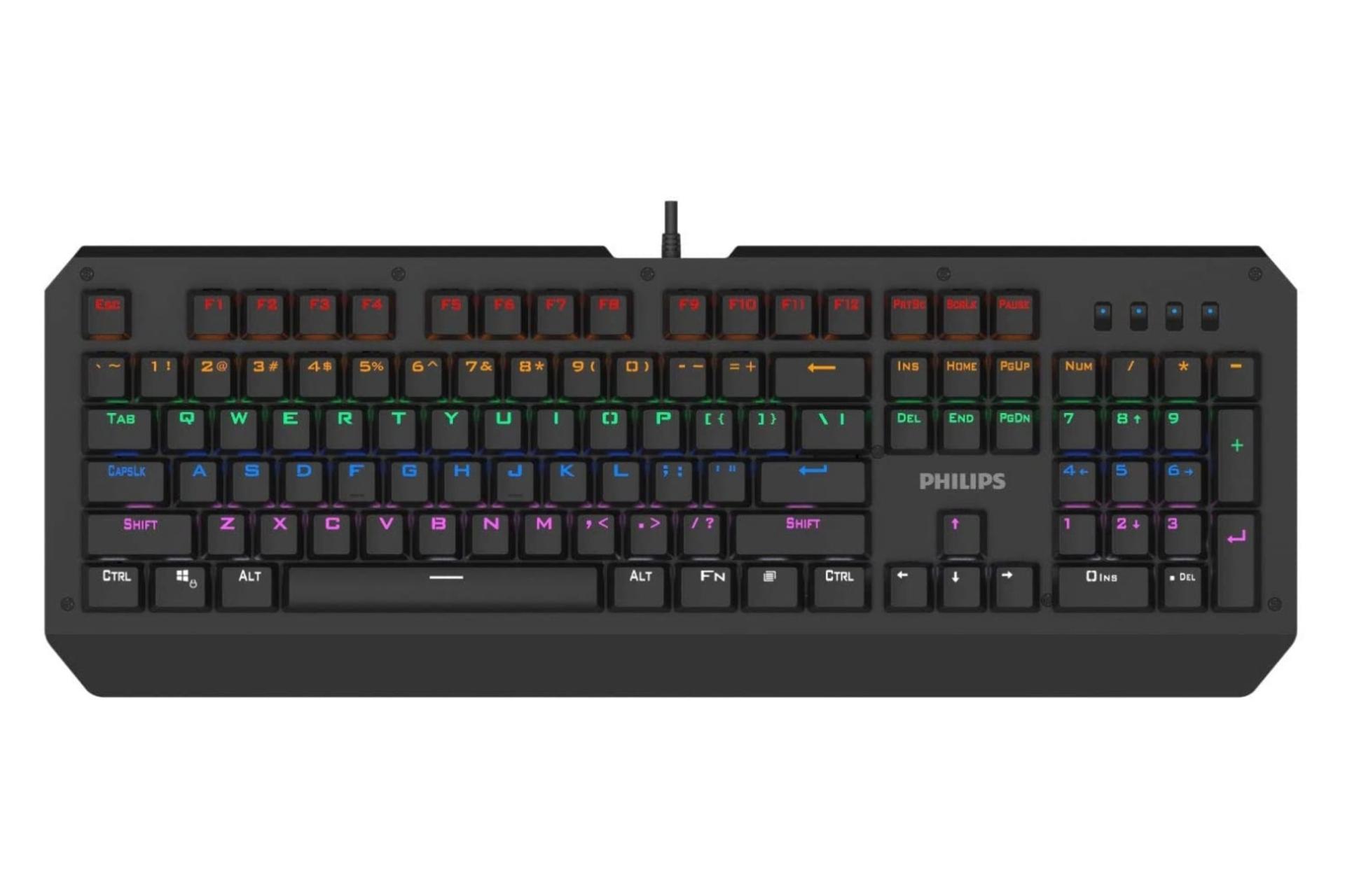 نمای جلو کیبورد گیمینگ Philips SPK8413/93