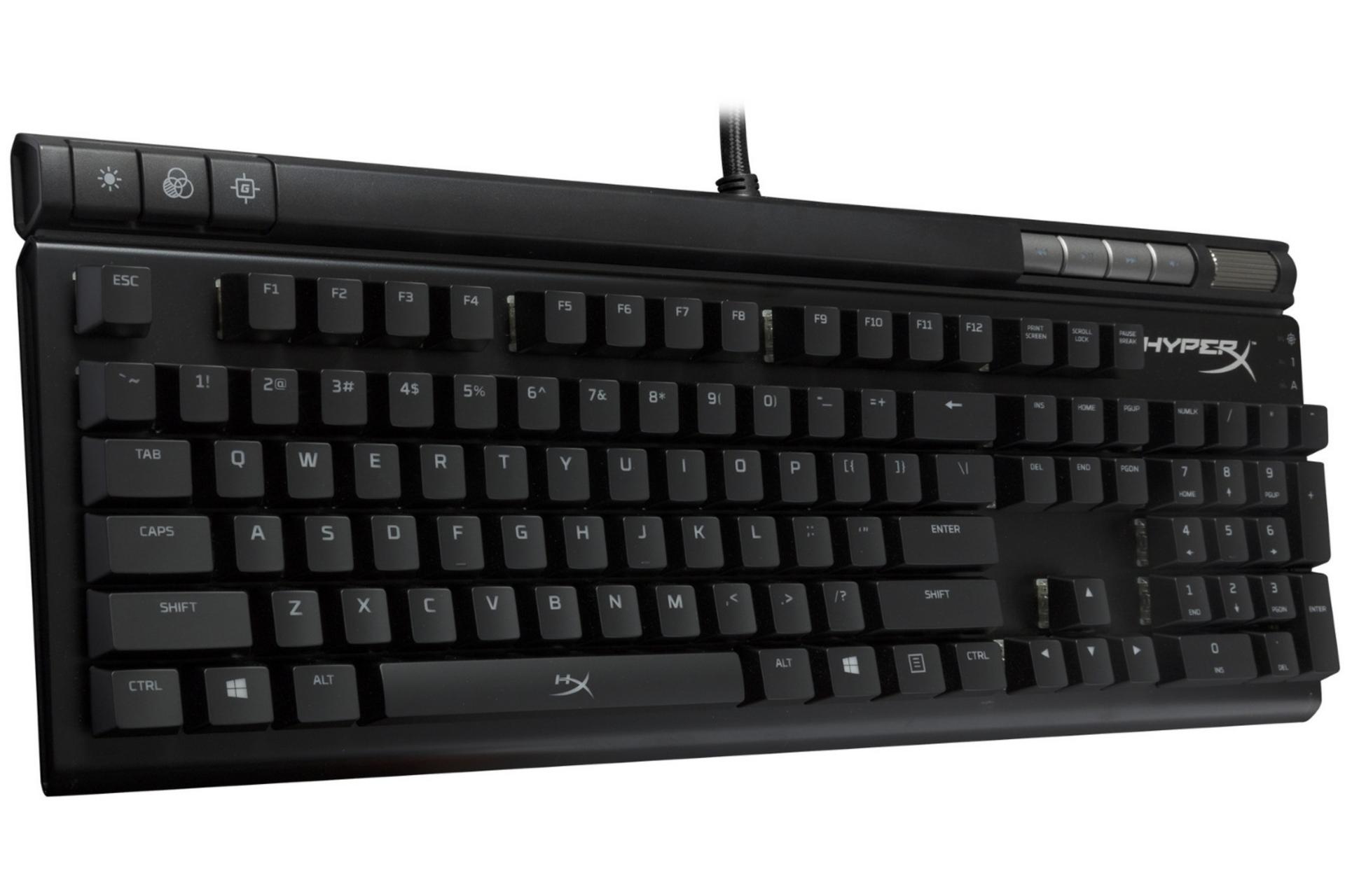 خاموش بودن نور پس زمینه کیبورد کینگستون HyperX ALLOY Elite RGB 