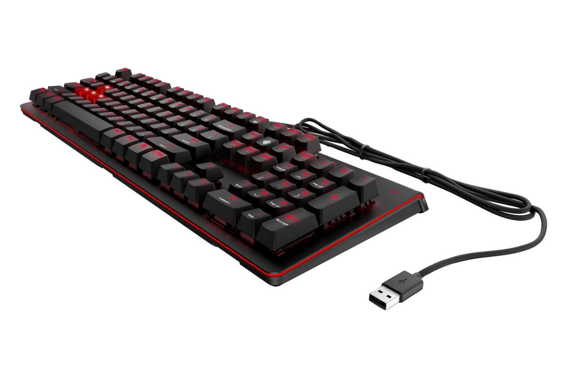 نمای سمت راست کیبورد گیمینگ HP Omen 1100