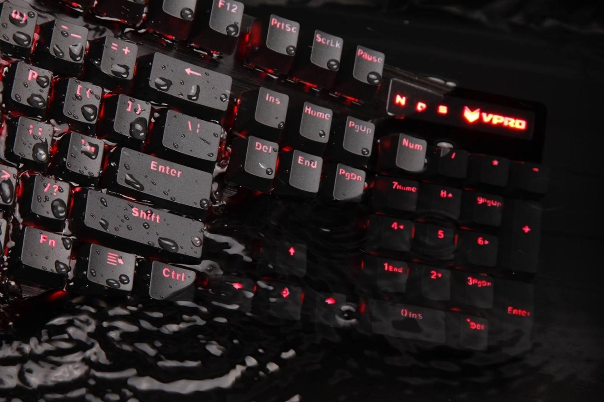 کیبورد ضدآب رپو v580