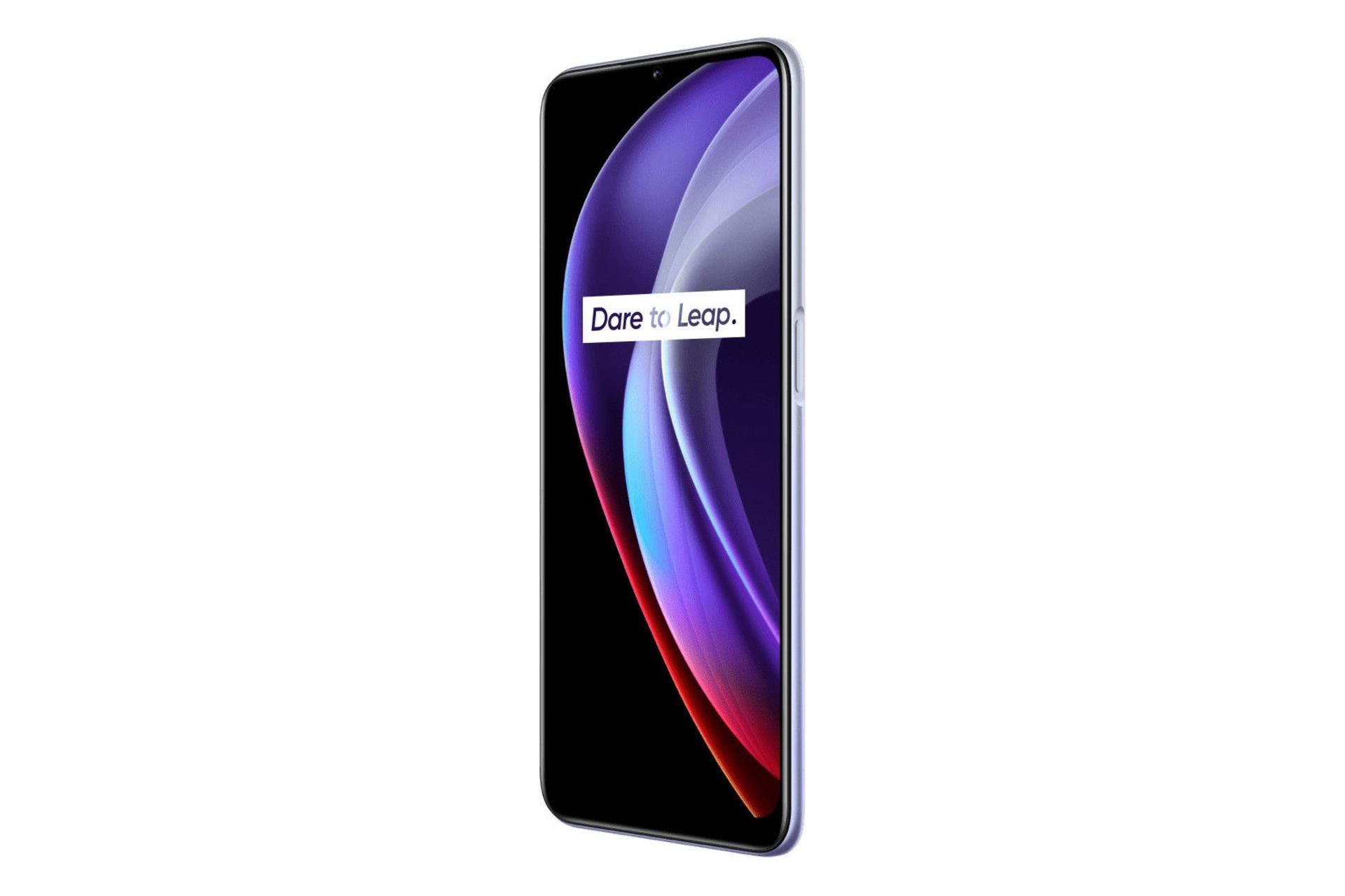نمای راست پنل جلو Realme V11s 5G / گوشی موبایل ریلمی V11s نسخه 5G بنفش