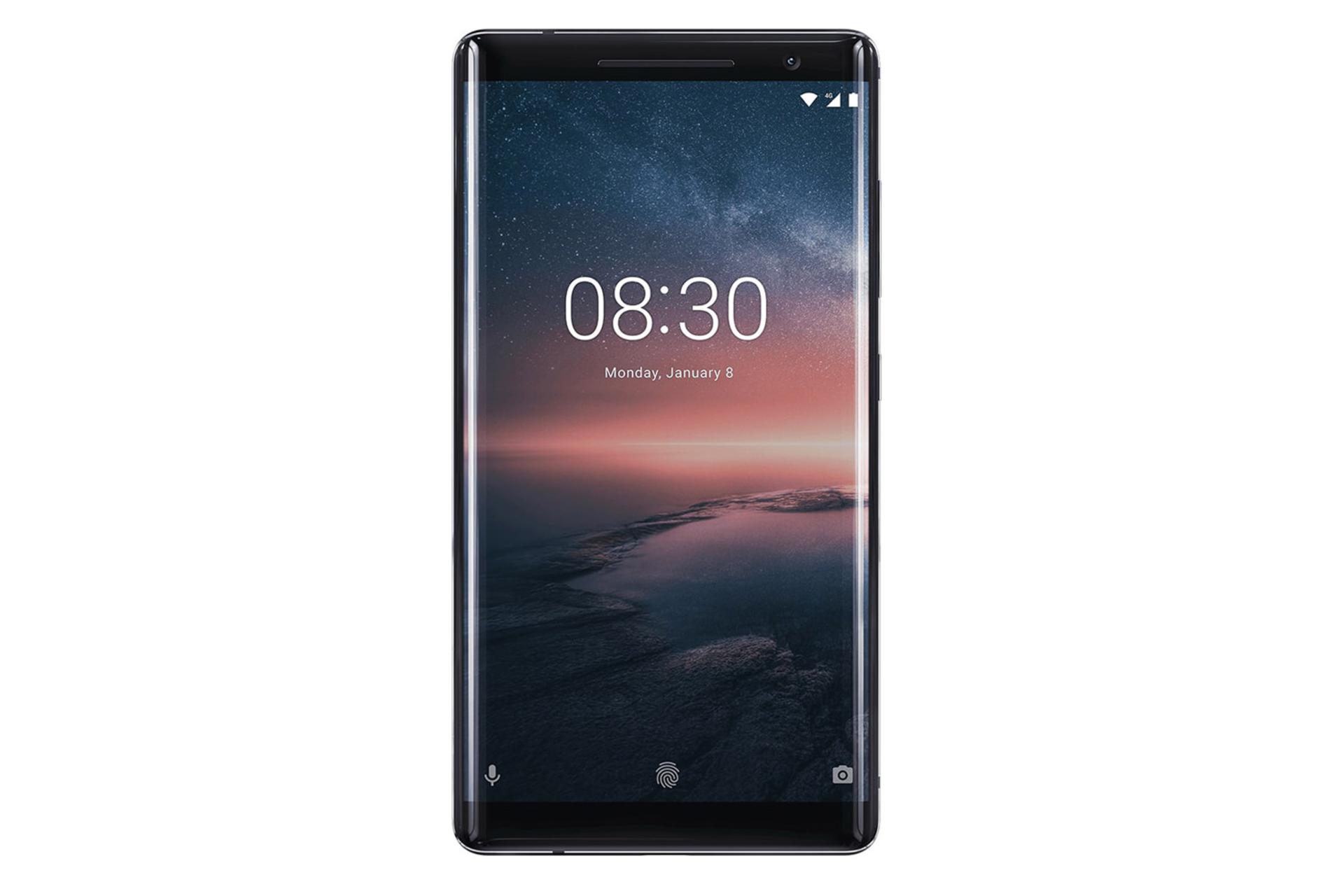 نمای روبرو موبایل نوکیا 8 سیروکو