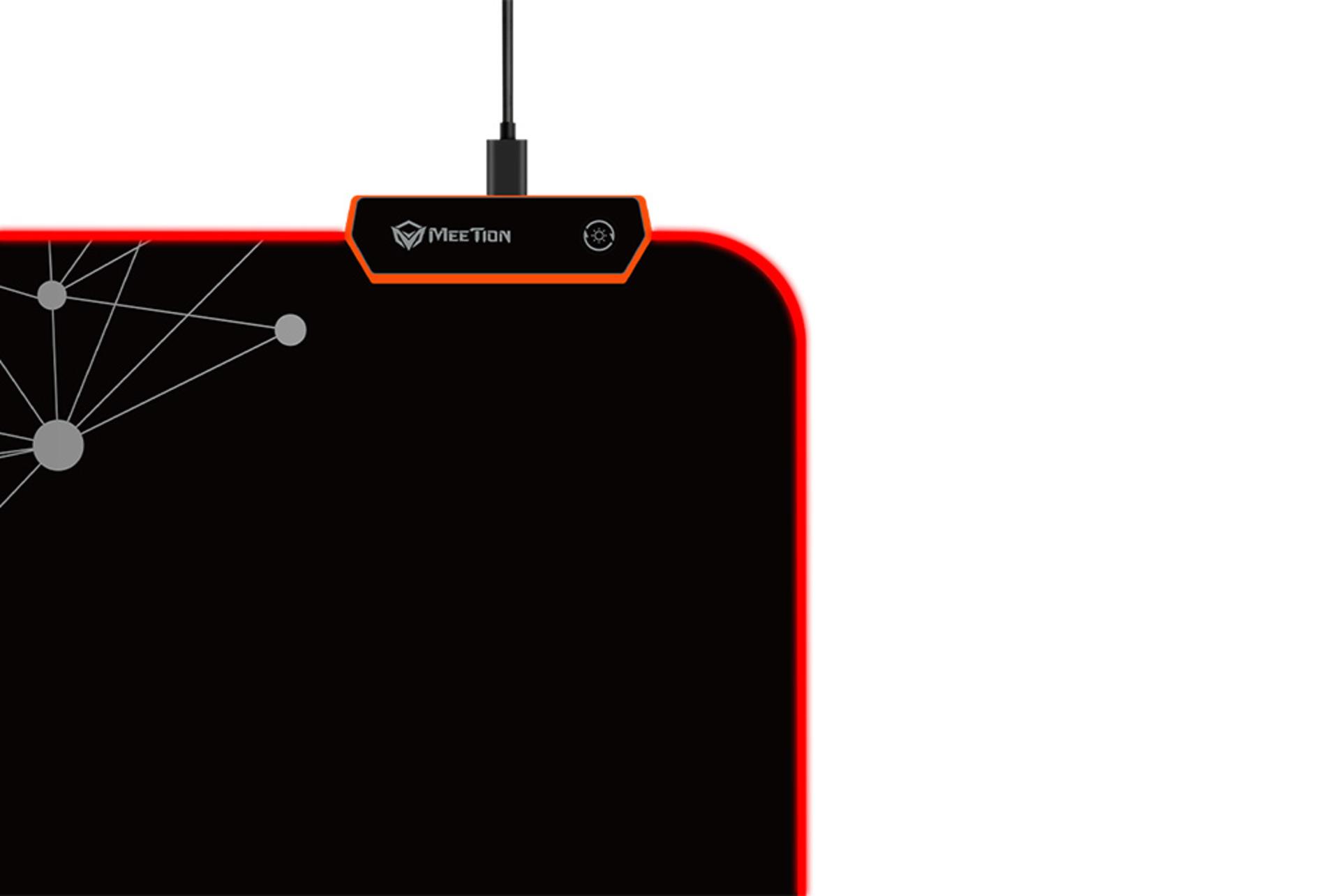 نمایش روشن، خاموش و تغییر حالت نورپردازی ماوس پد میشن MT-PD120