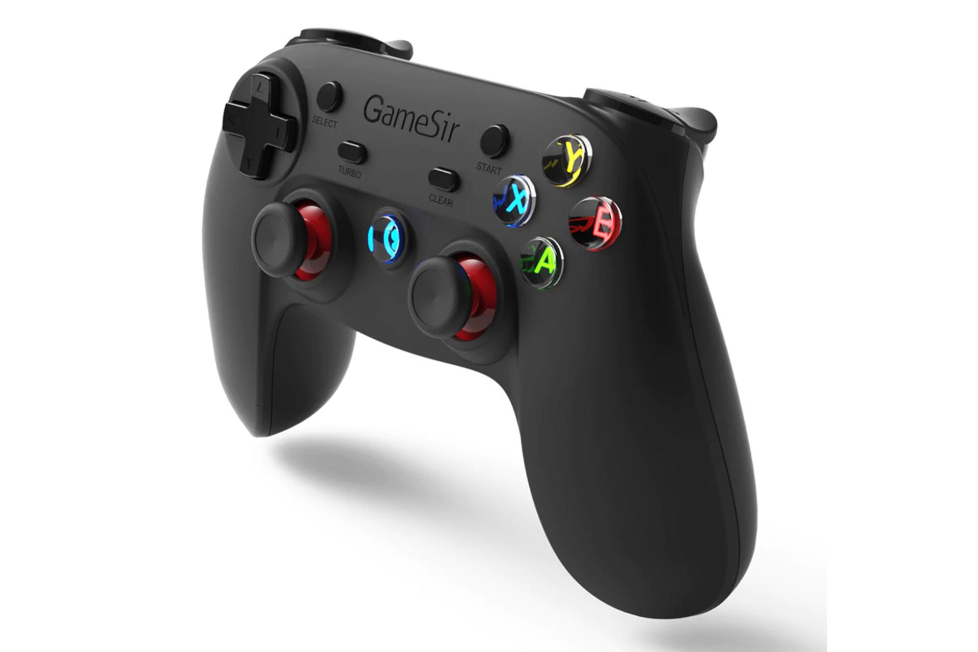 نمای نیم رخ جلو و سمت راست دسته بازی گیمسر PRIME G3S