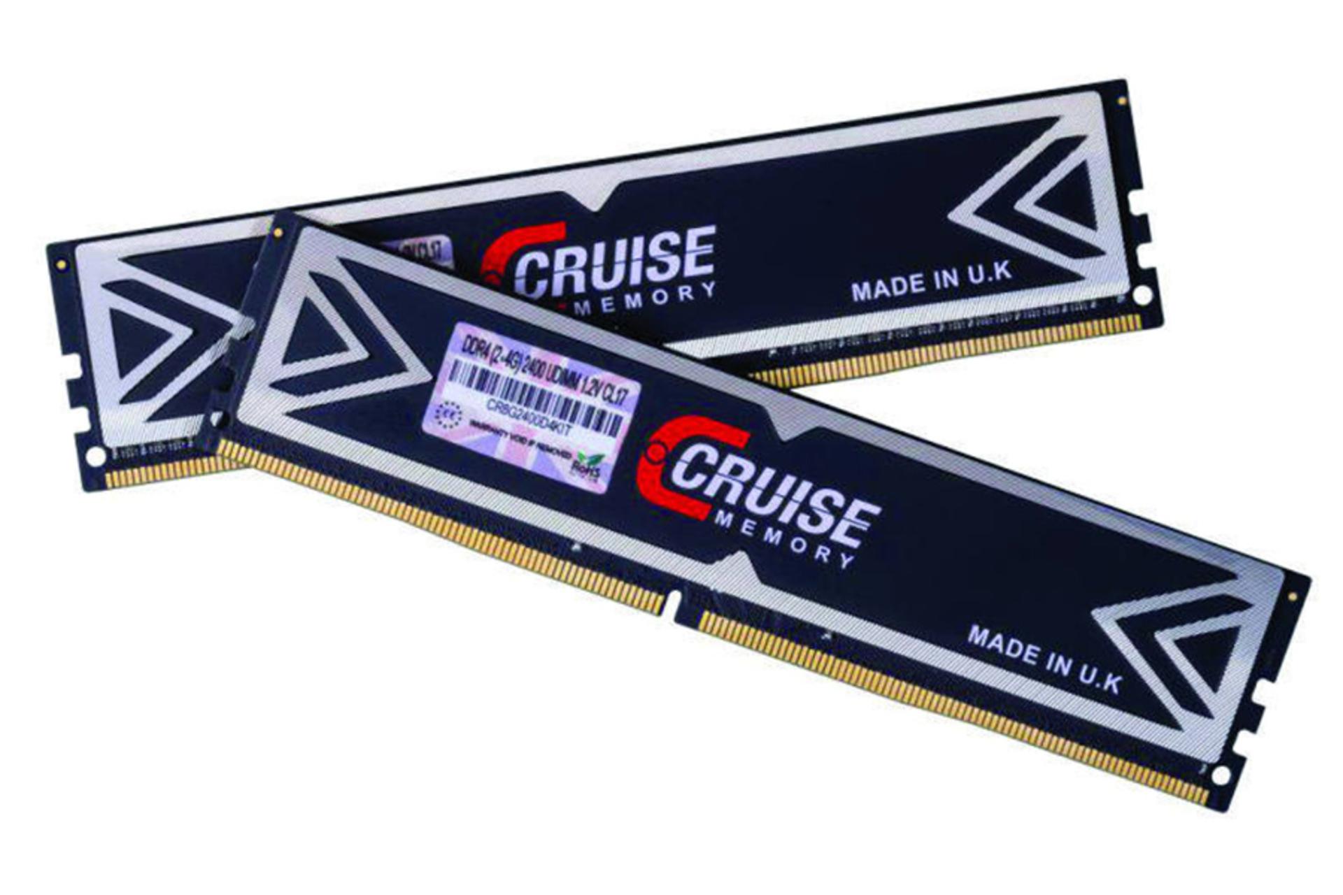 نمای جلوی رم کروز FORMULA ظرفیت 8 (2x4) گیگابایت از نوع DDR4-2400 بصورت دوتایی