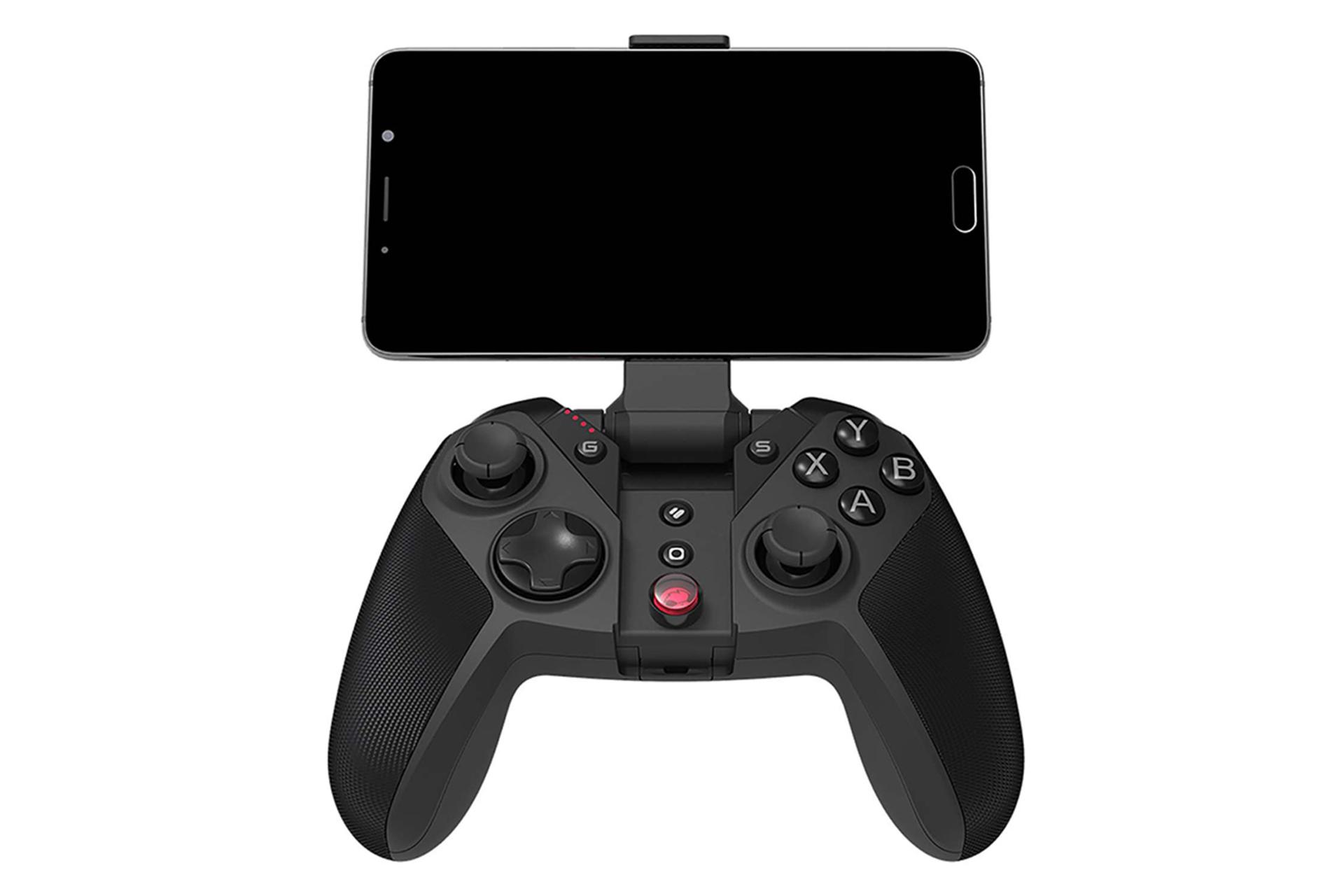 نمای براکت نگه دارنده گوشی موبایل دسته بازی گیمسر G4 Pro