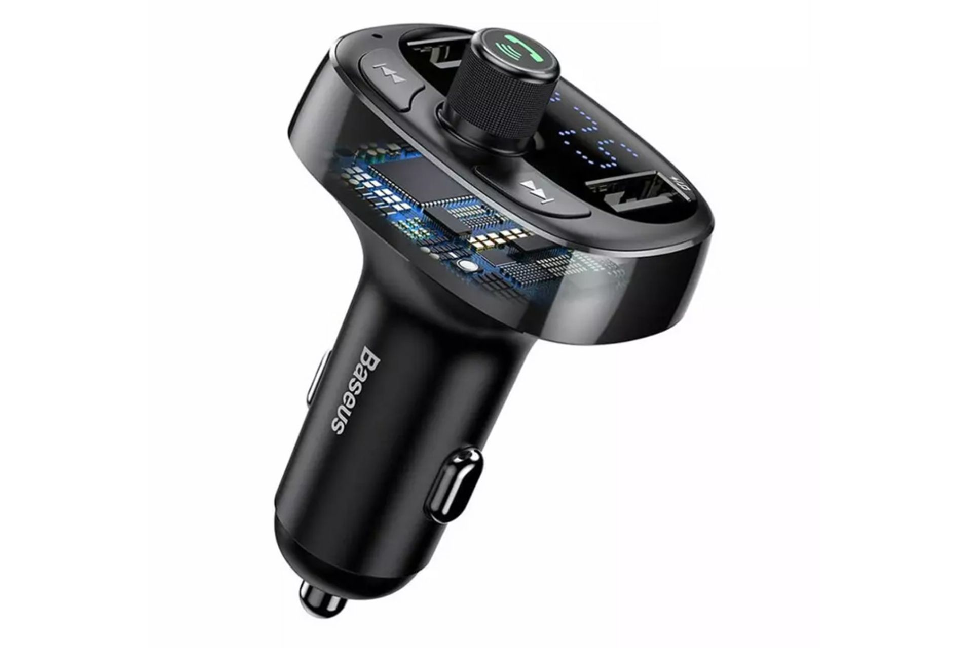 نمای جانبی و داخلی شارژر باسئوس T typed Bluetooth MP3