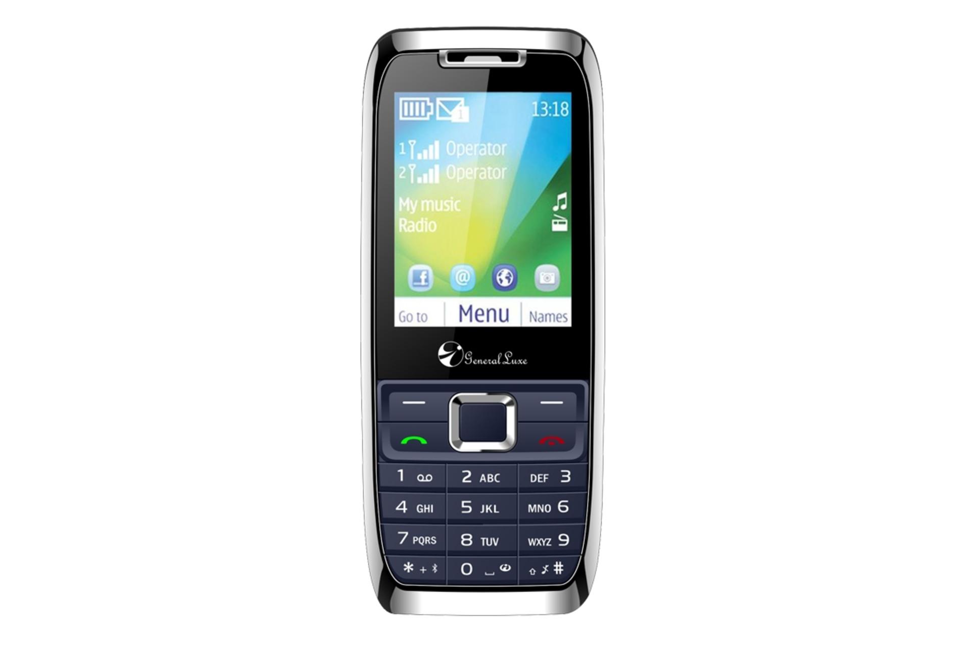 پنل جلو گوشی موبایل جی ال ایکس GLX C98 2020 سرمه ای