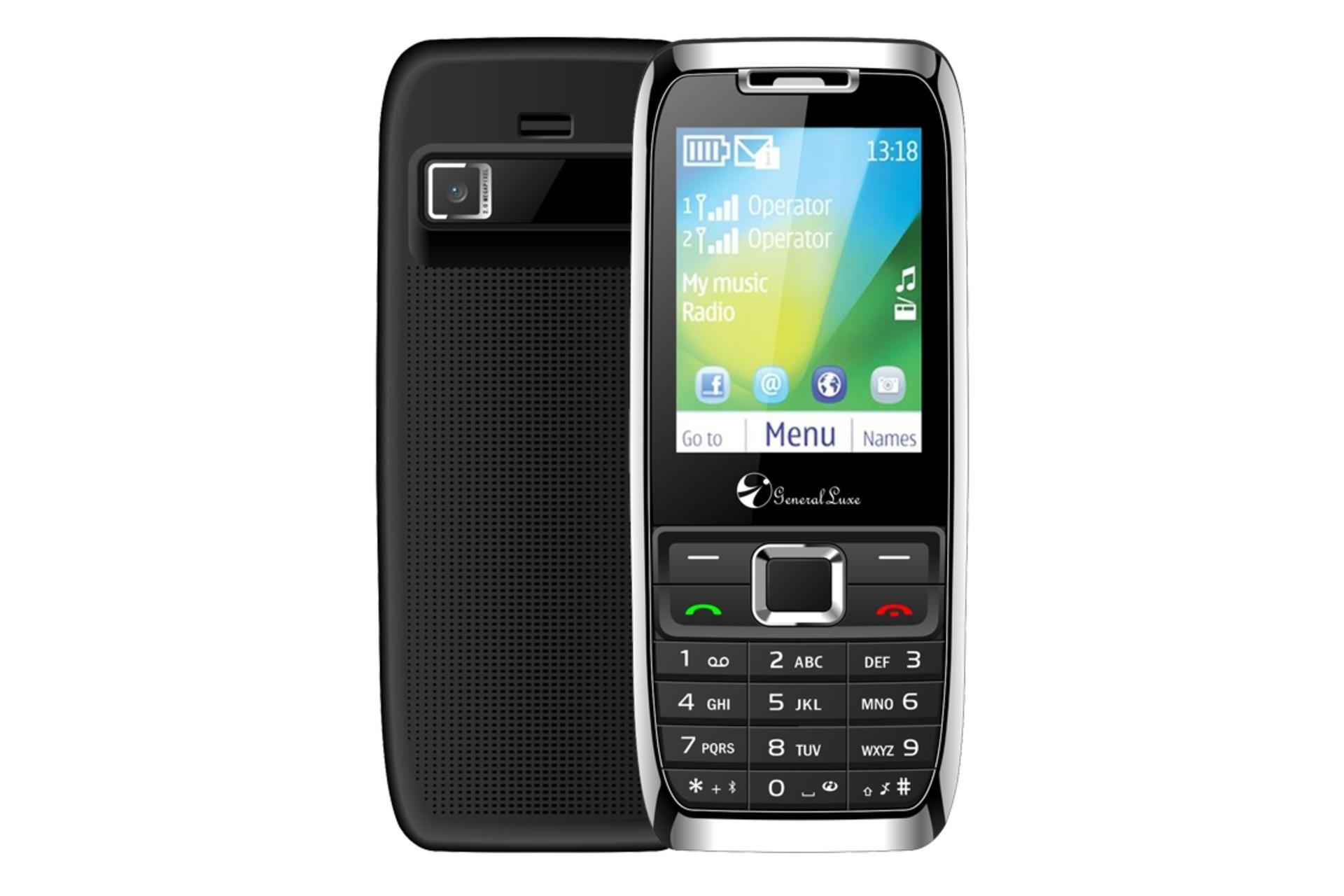 گوشی موبایل جی ال ایکس GLX C98 2020 مشکی