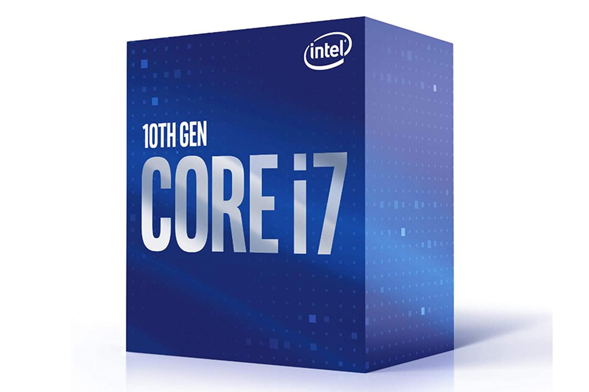 نمای نیمرخ جعبه پردازنده اینتل Core i7-10700