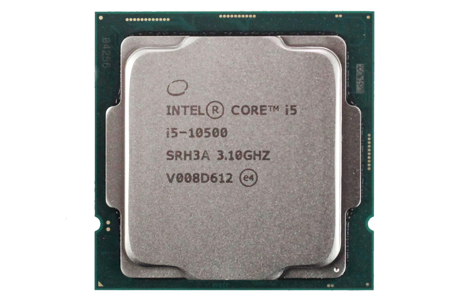 نمای روی پردازنده اینتل Core i5 مدل i5-10500