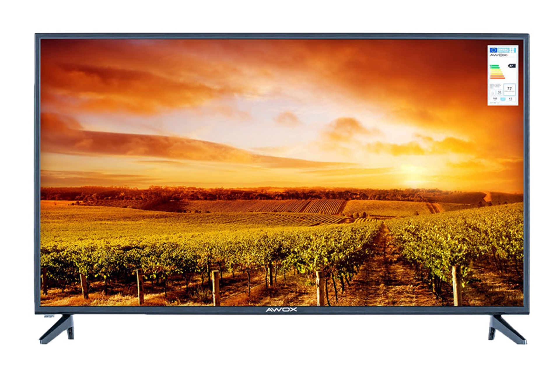 تلویزیون آوکس AT4319FS مدل 43 اینچ نمای جلو