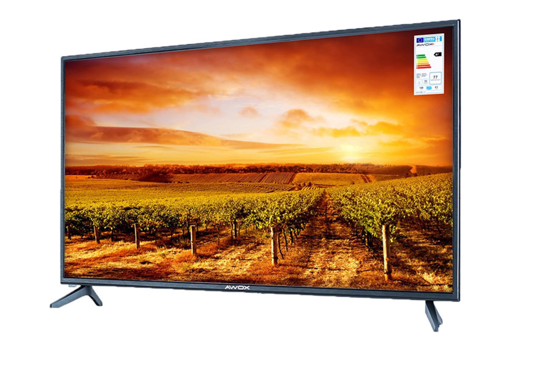 تلویزیون آوکس AT4319FS مدل 43 اینچ نمای نیمرخ