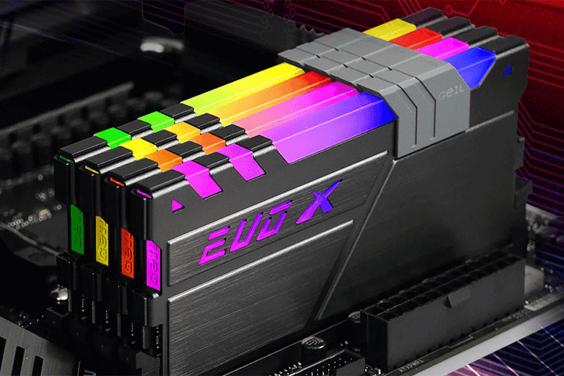 نمای رنگهای رم گیل EVO X ظرفیت 16 گیگابایت (2x8) از نوع DDR4-3000