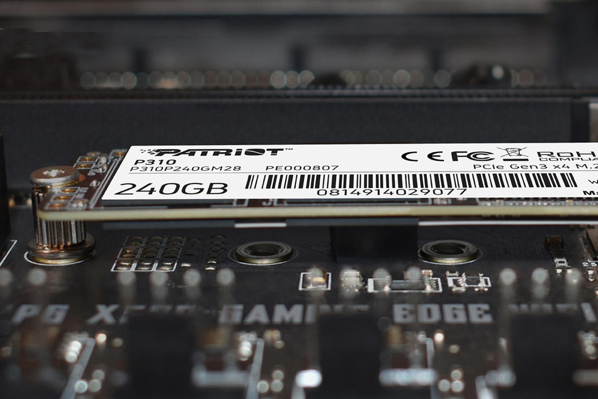 SSD پاتریوت P310 NVMe M.2 ظرفیت 240 گیگابایت