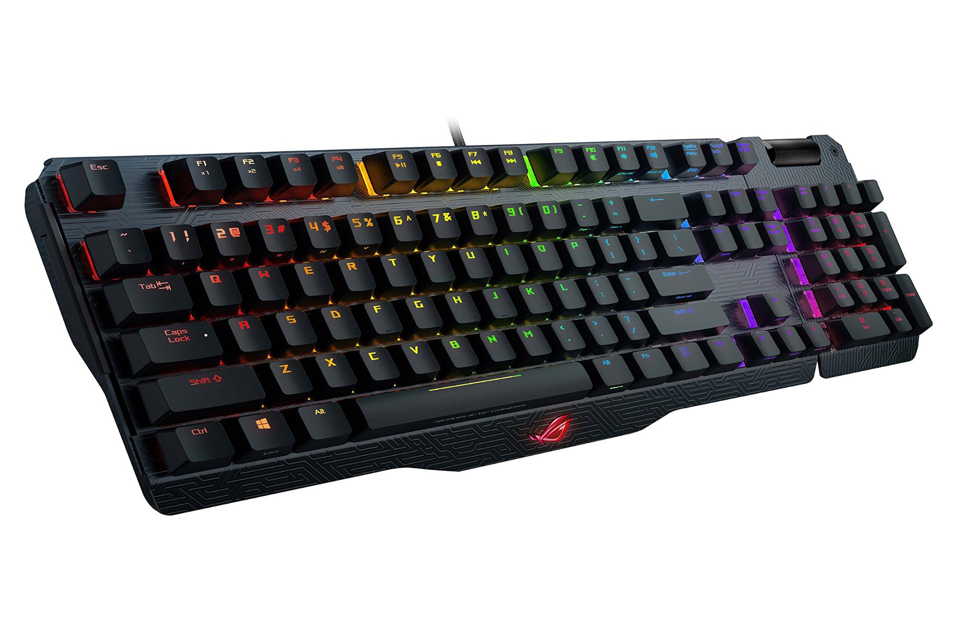 نمای نیمرخ چپ کیبورد ریزر راگ Claymore