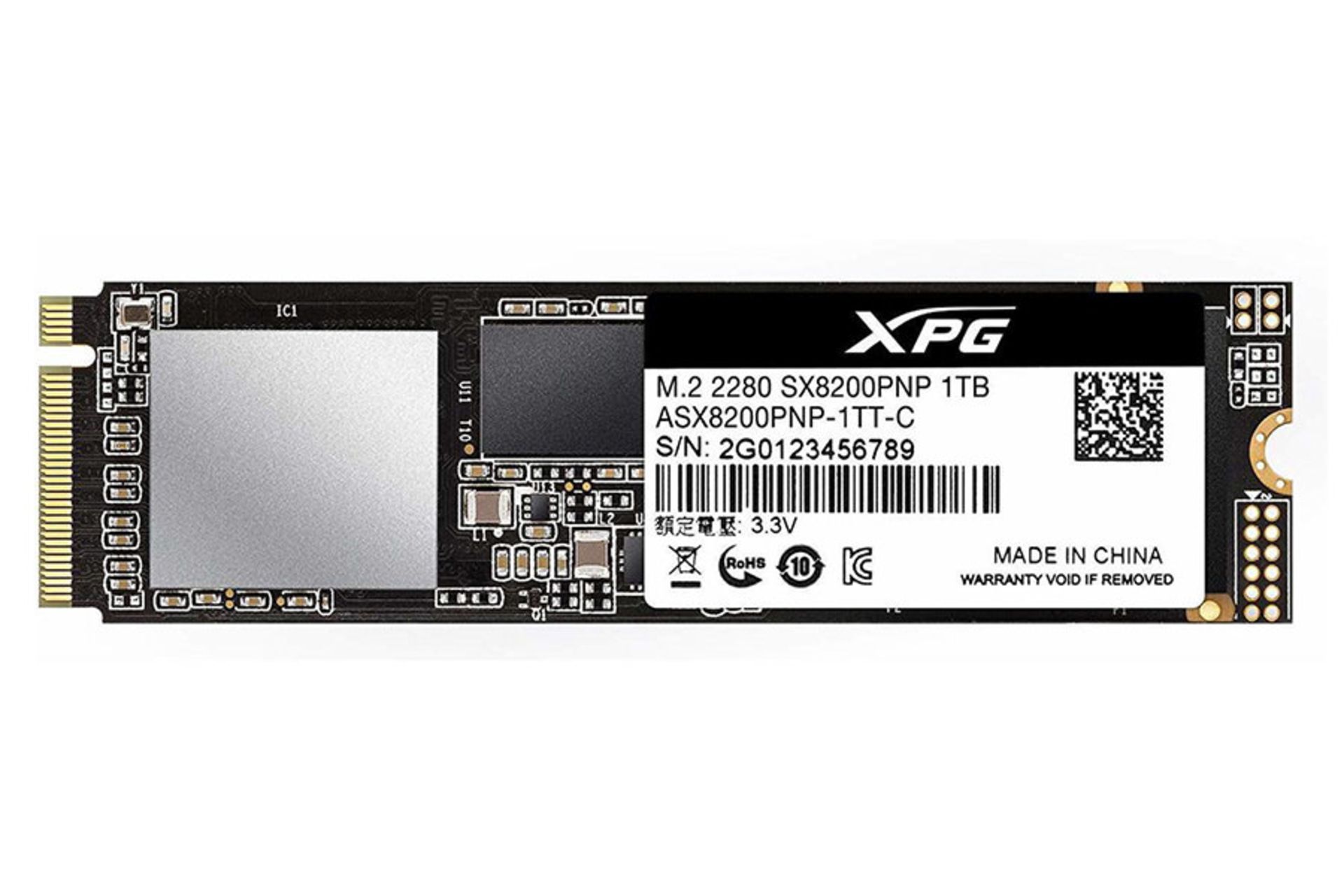 ای دیتا XPG SX8200 Pro PCIe M.2 ظرفیت 1 ترابایت /  ADATA XPG SX8200 Pro PCIe M.2 1TB