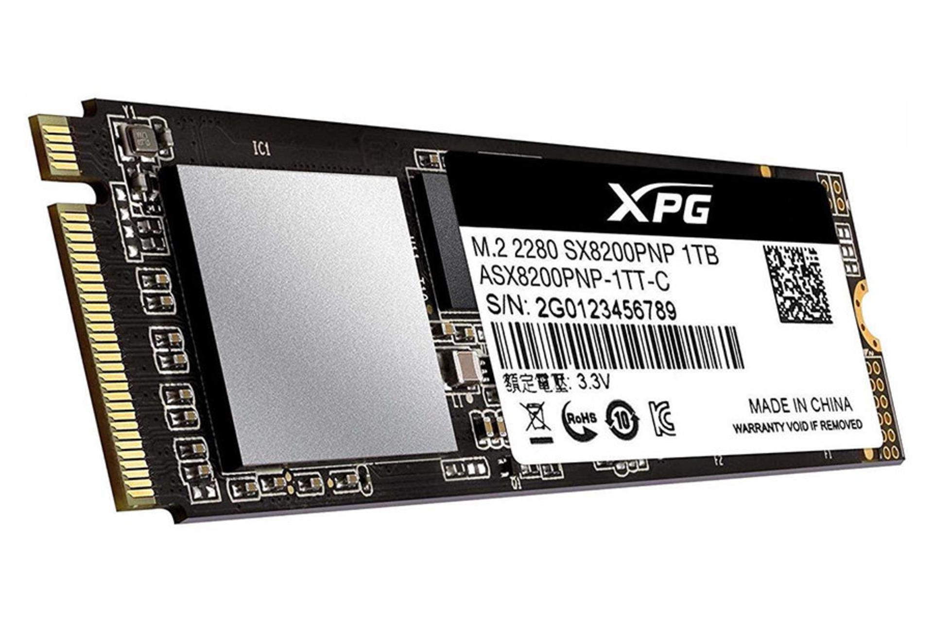ای دیتا XPG SX8200 Pro PCIe M.2 ظرفیت 1 ترابایت /  ADATA XPG SX8200 Pro PCIe M.2 1TB
